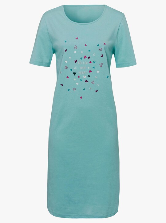 Nachthemd - mint + mauve