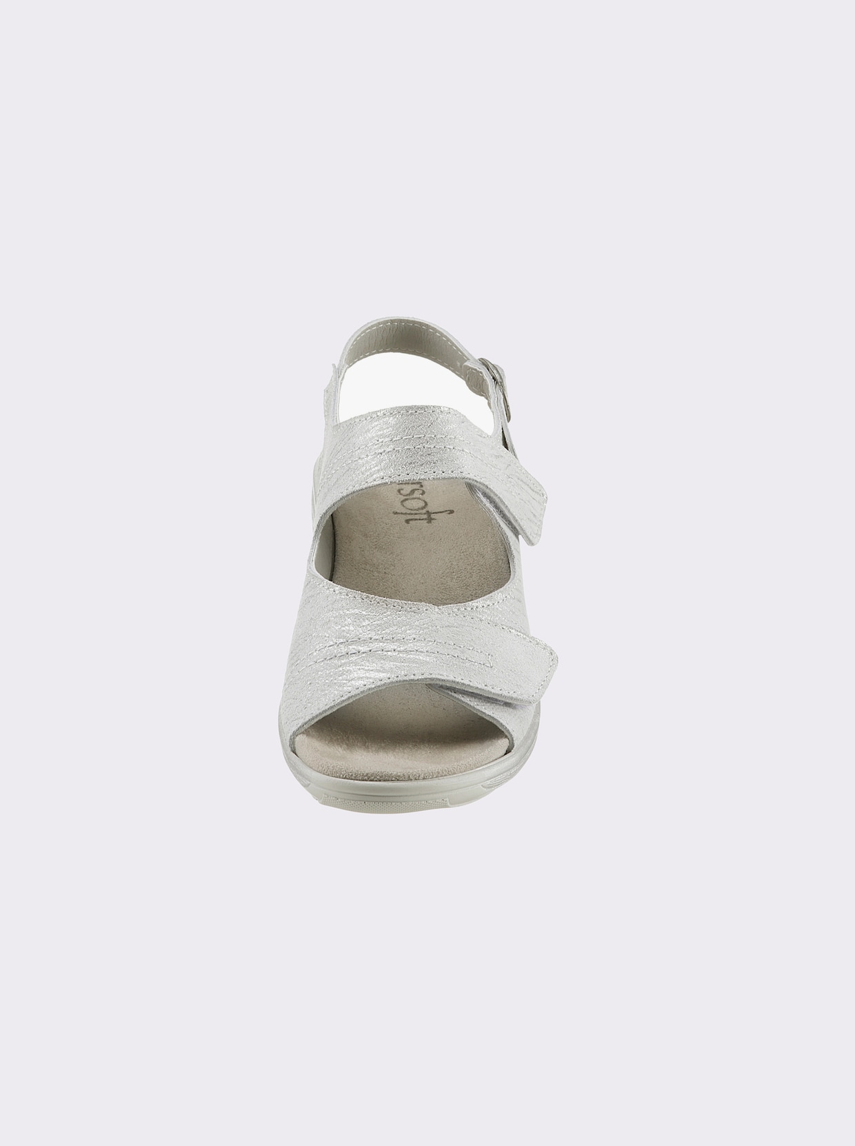 airsoft comfort+ Sandalette - silberfarben