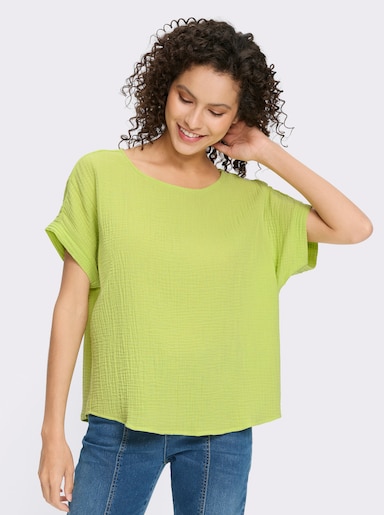 heine Baumwollbluse - pistazie