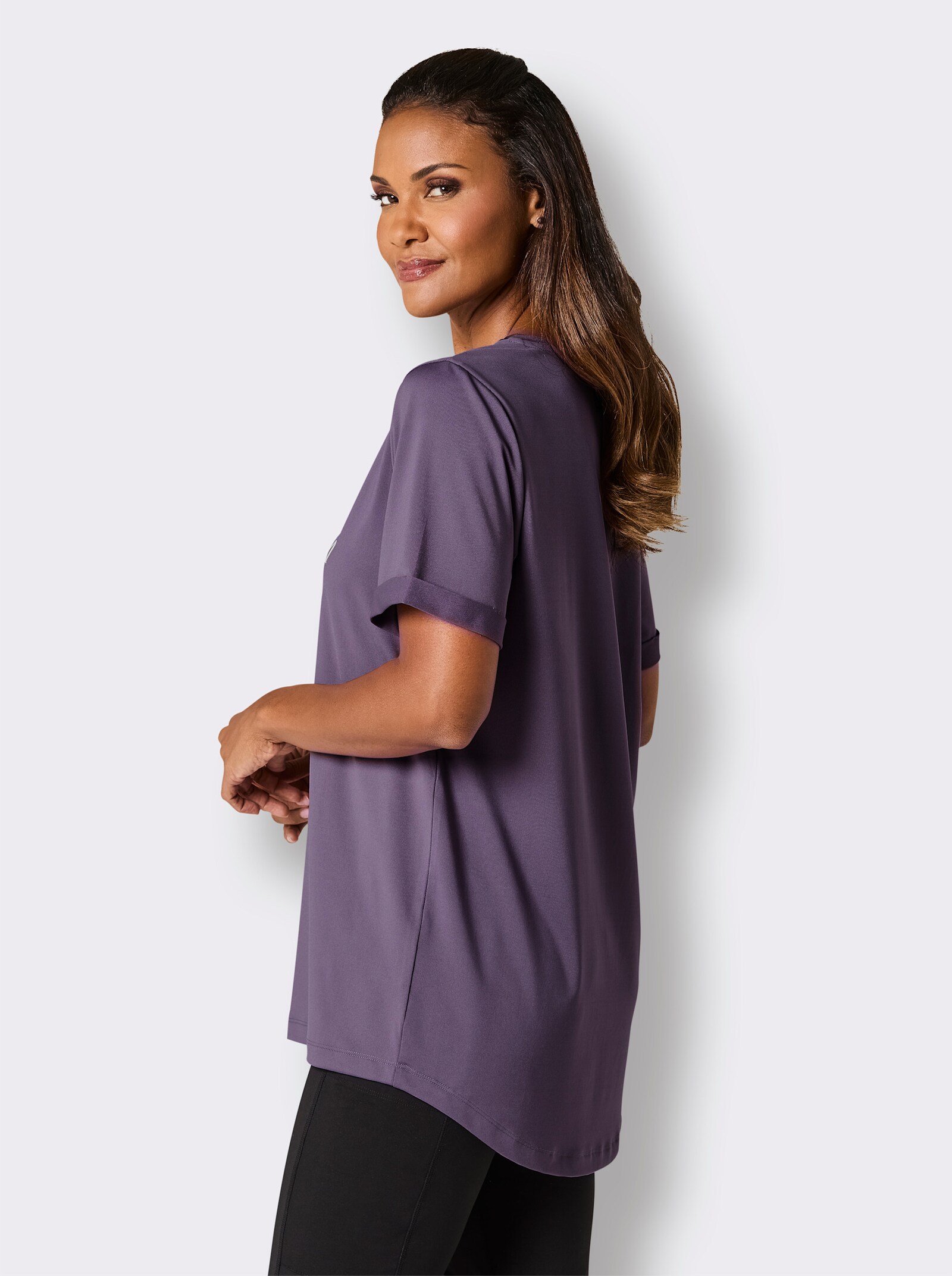 Catamaran Sports Funktionsshirt mit hinten längerem Saum - feige