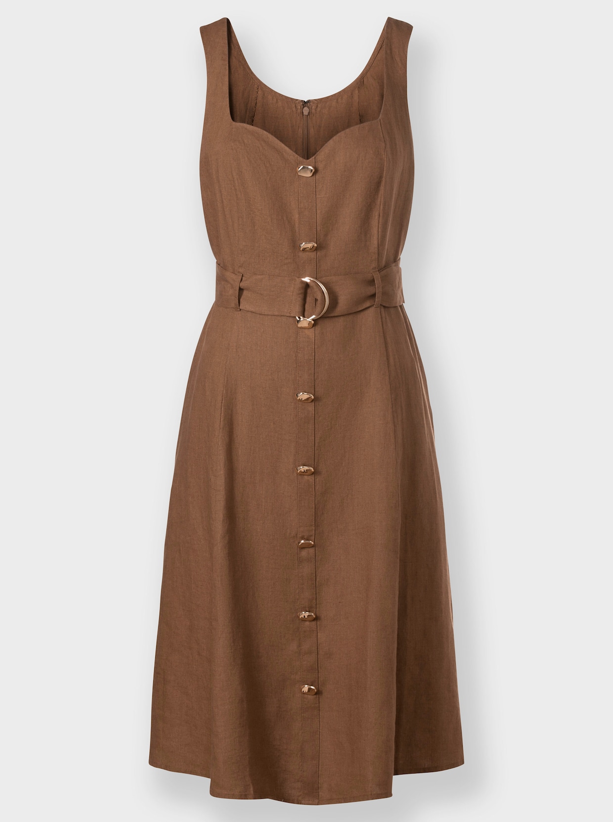 heine Robe en lin - marron