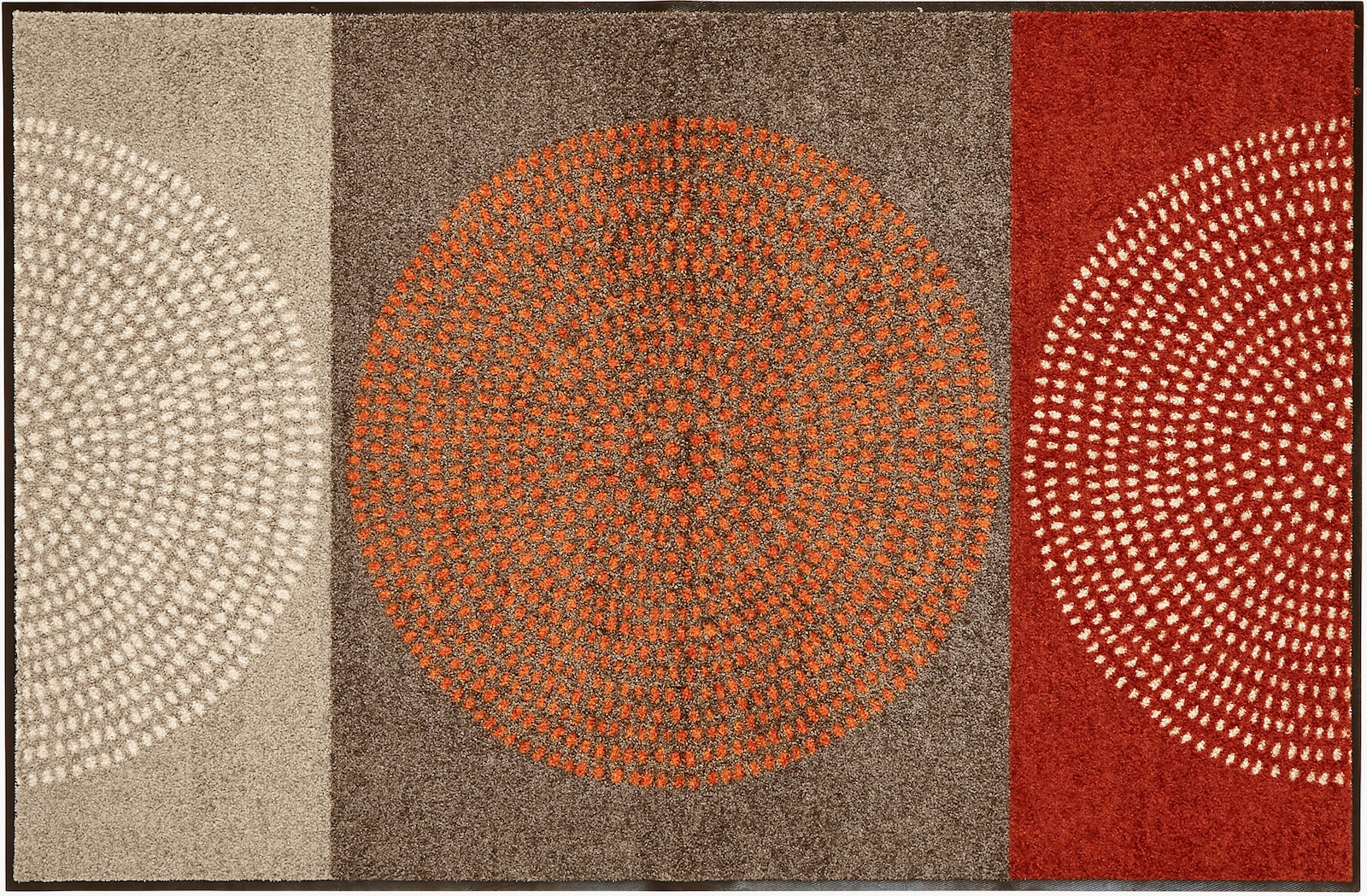 Salonloewe Voetmat - rood/bruin