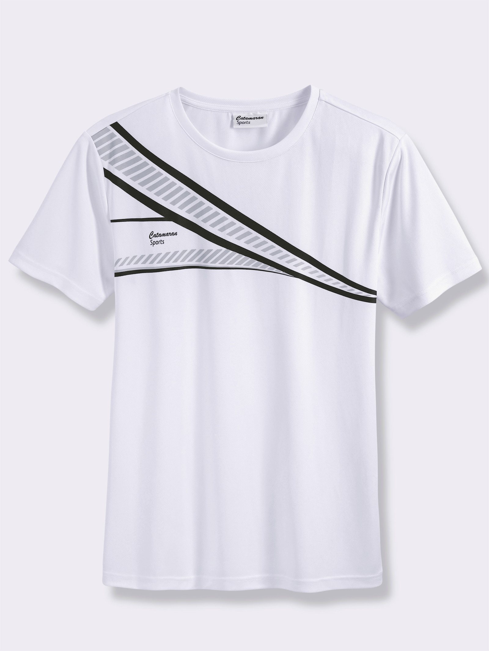 Catamaran Sports Funktionsshirt mit atmungsaktiver Wabenstruktur - weiß