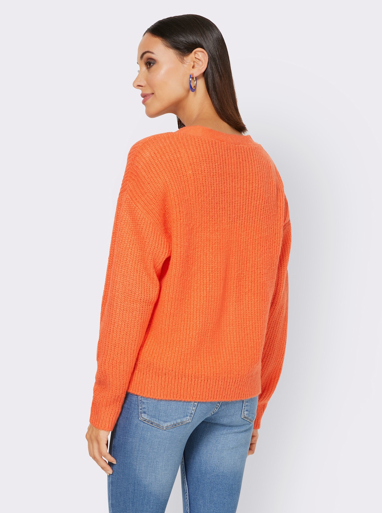 heine veste en tricot - mandarine