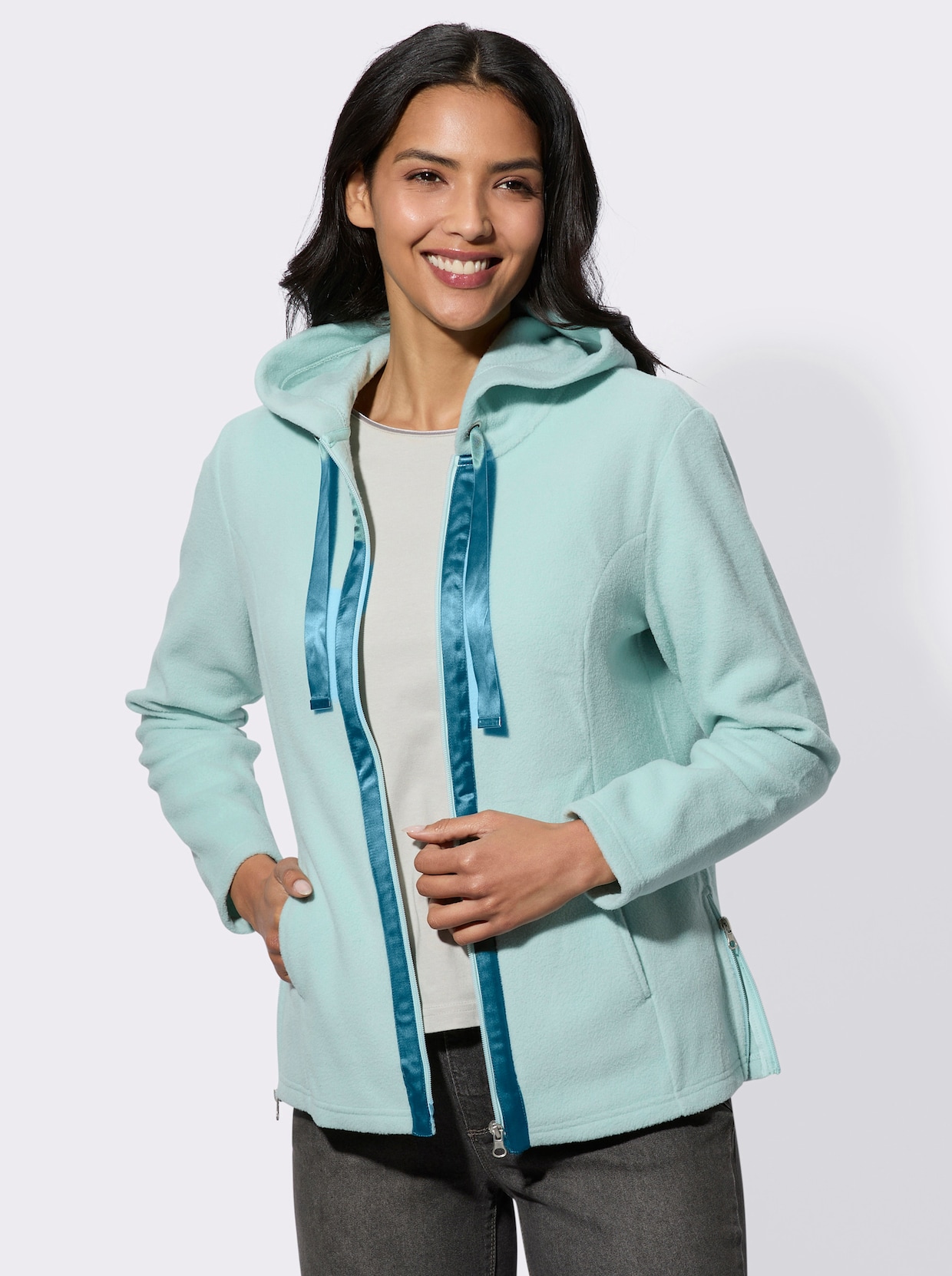 Fleecejacke - mint-aquapetrol