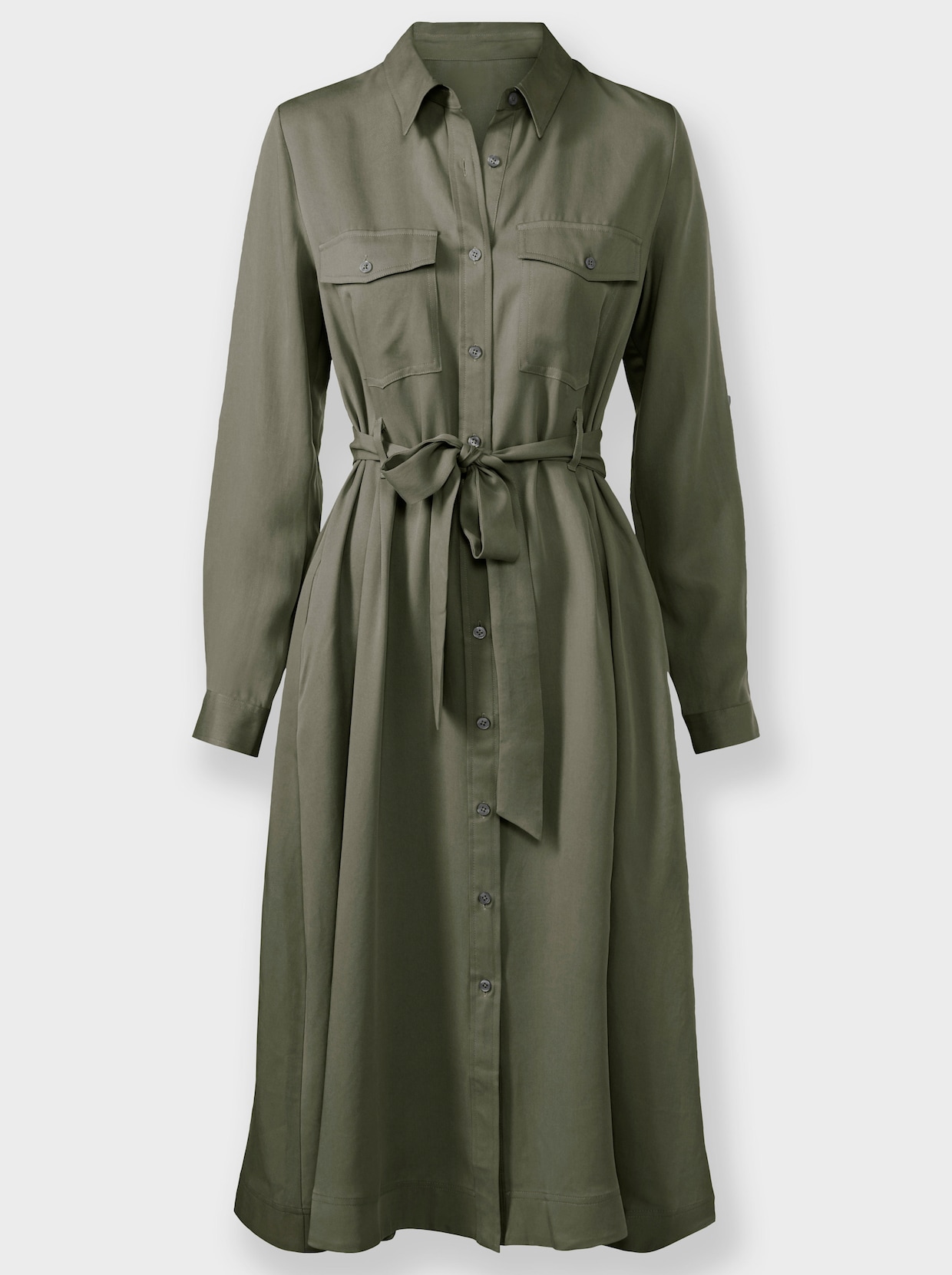 heine Hemdblusenkleid - khaki