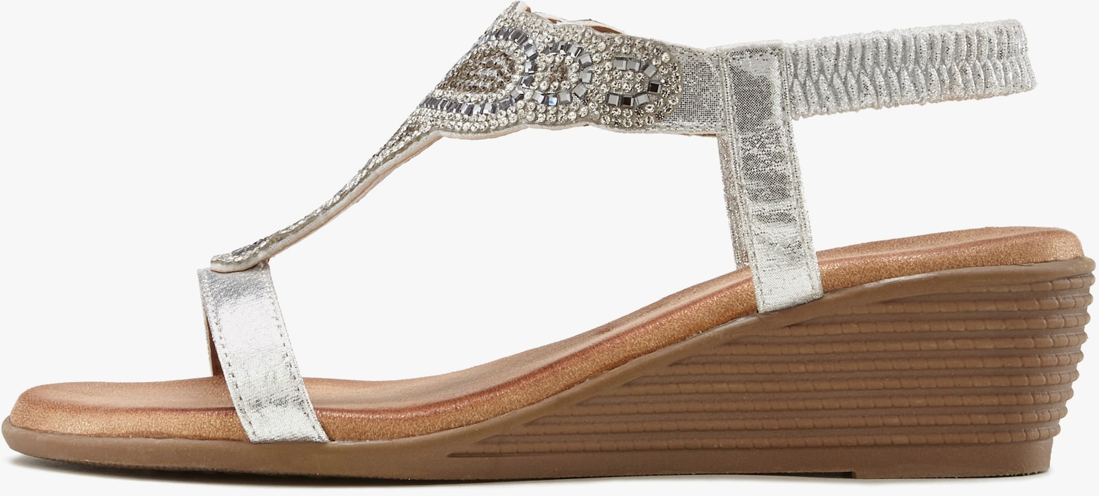 LASCANA Sandales - couleur argent