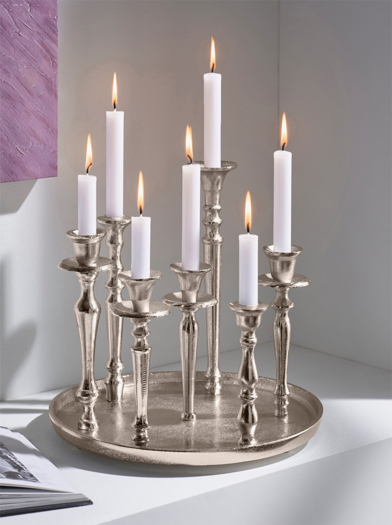 heine home Candélabre - couleur argent