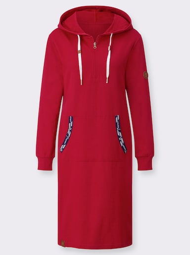 Jersey jurk in rood heine