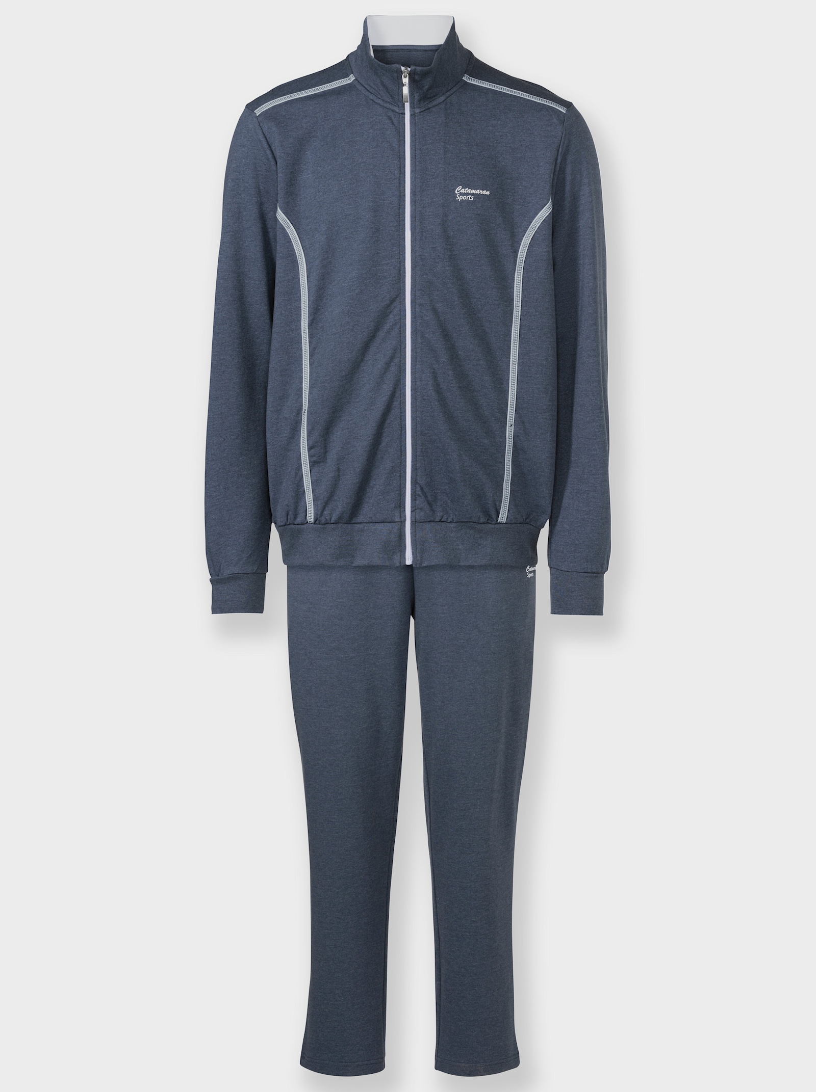 Catamaran Sports Freizeitanzug in Sommer-Sweat-Qualität - rauchblau-meliert