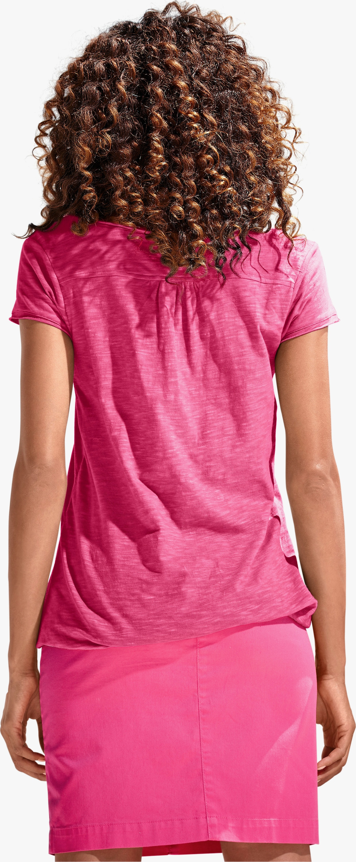 heine Rundhals-Shirt - pink