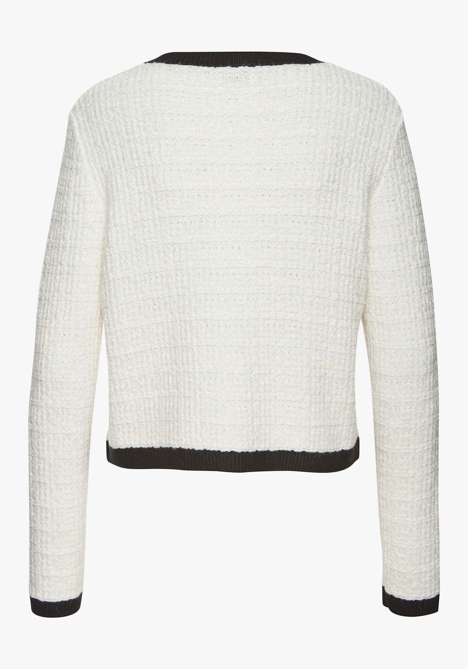 LASCANA veste en tricot - crème-noir