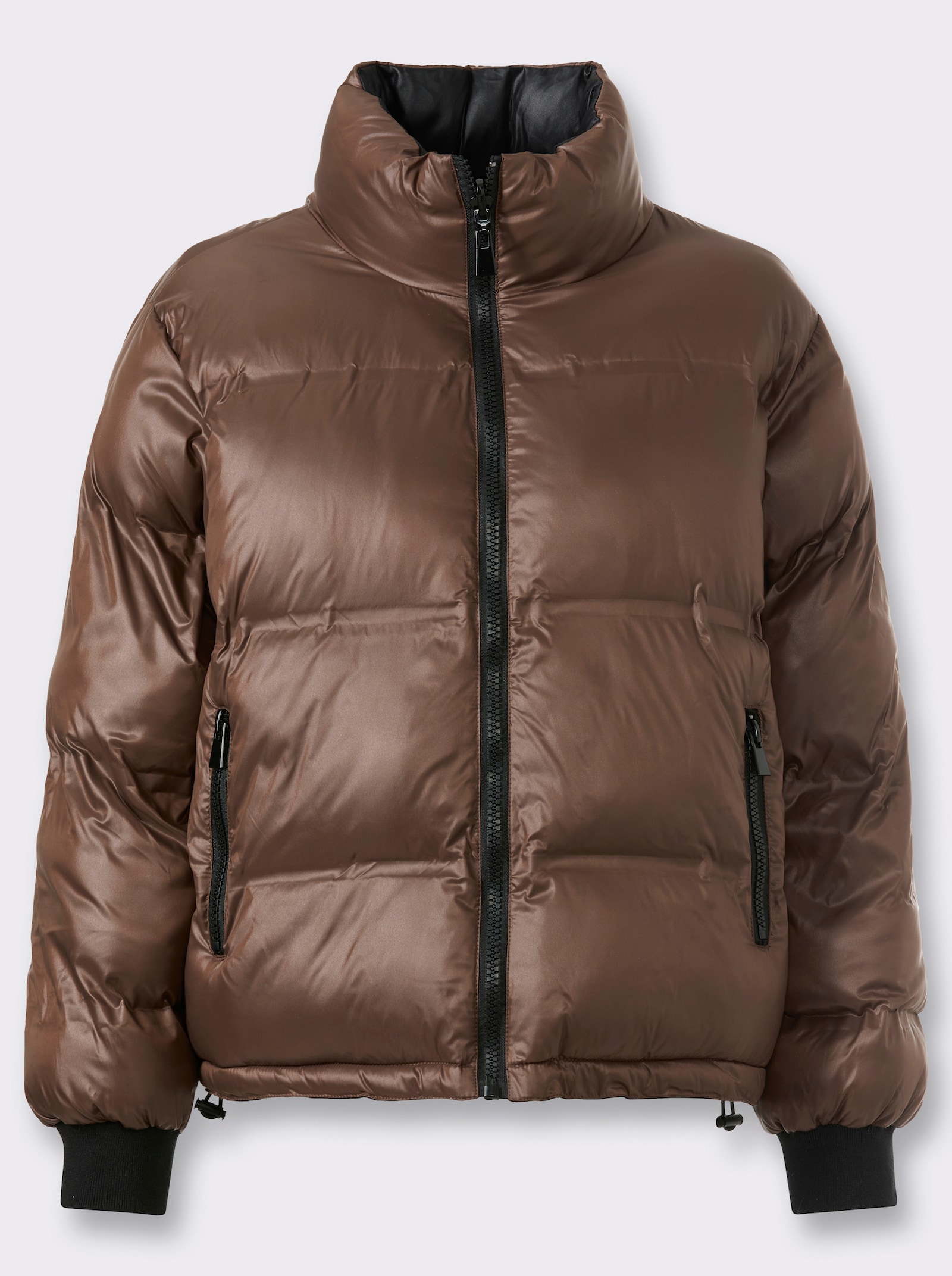 heine Steppjacke zum Wenden - schoko-schwarz