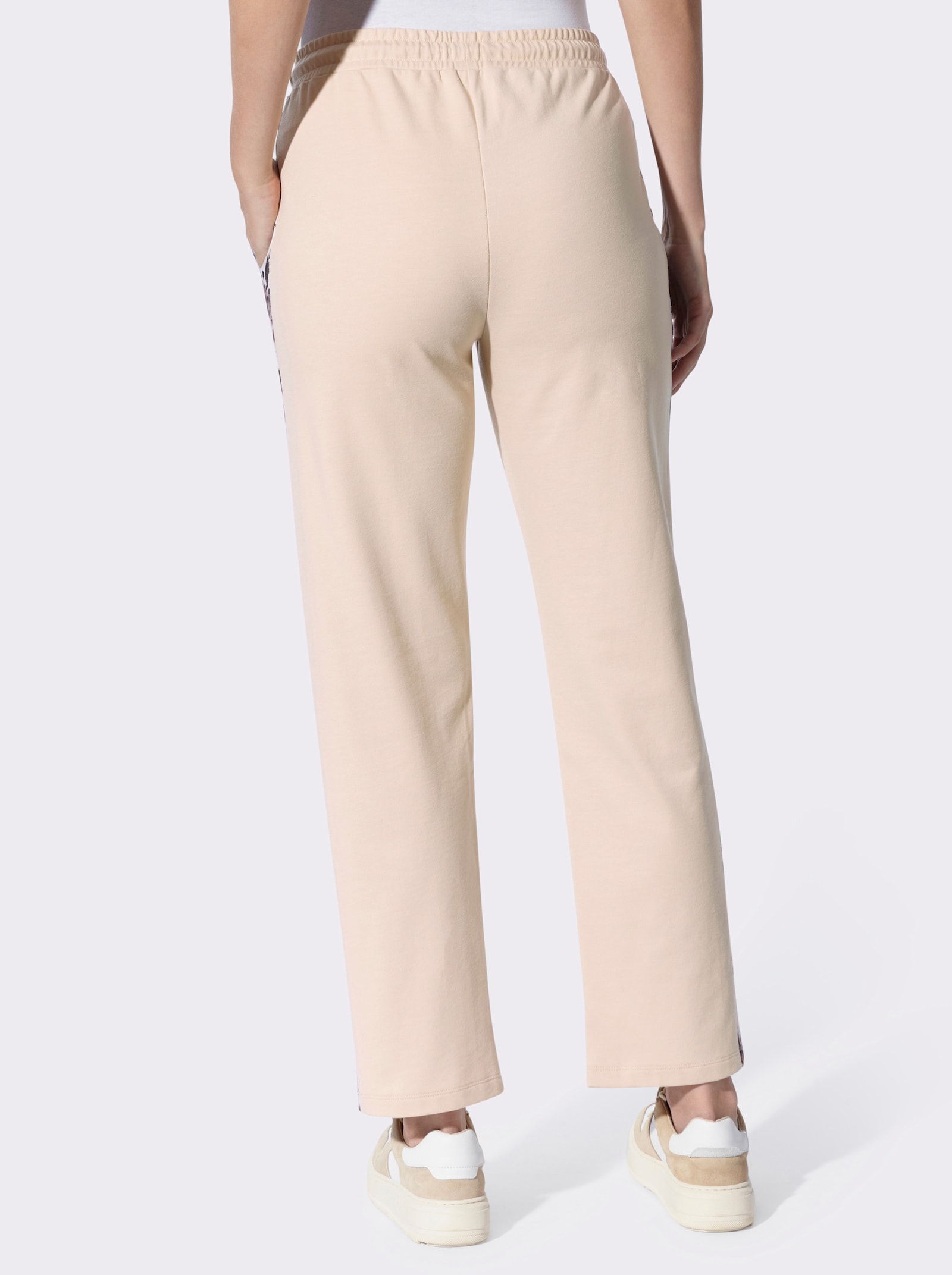 heine Sweatbroek met dierendetails - zand