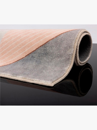 Theko Badematte - grau-gemustert