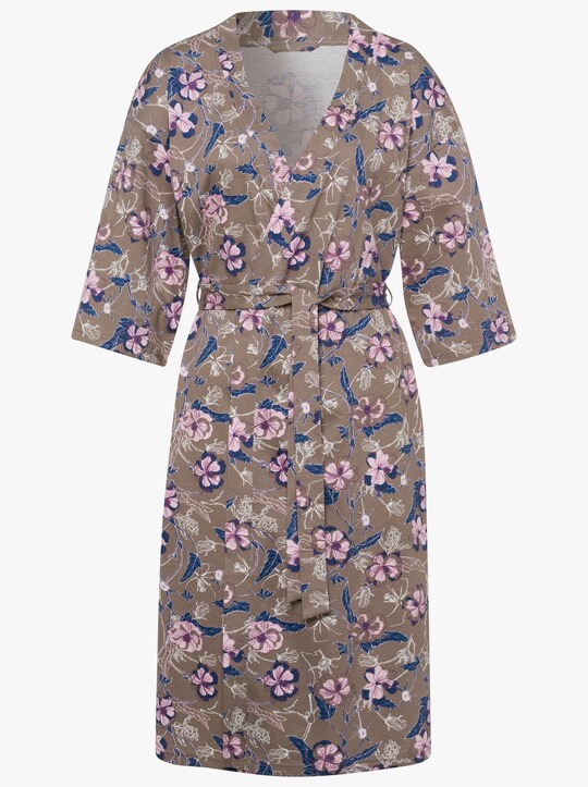 Morgenmantel - geblümt