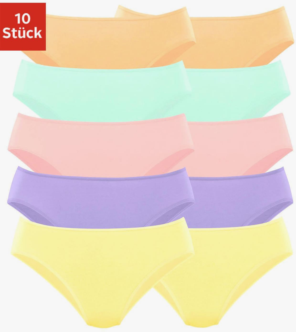 petite fleur Bikinislip - orange, grün, rosa, lila, gelb