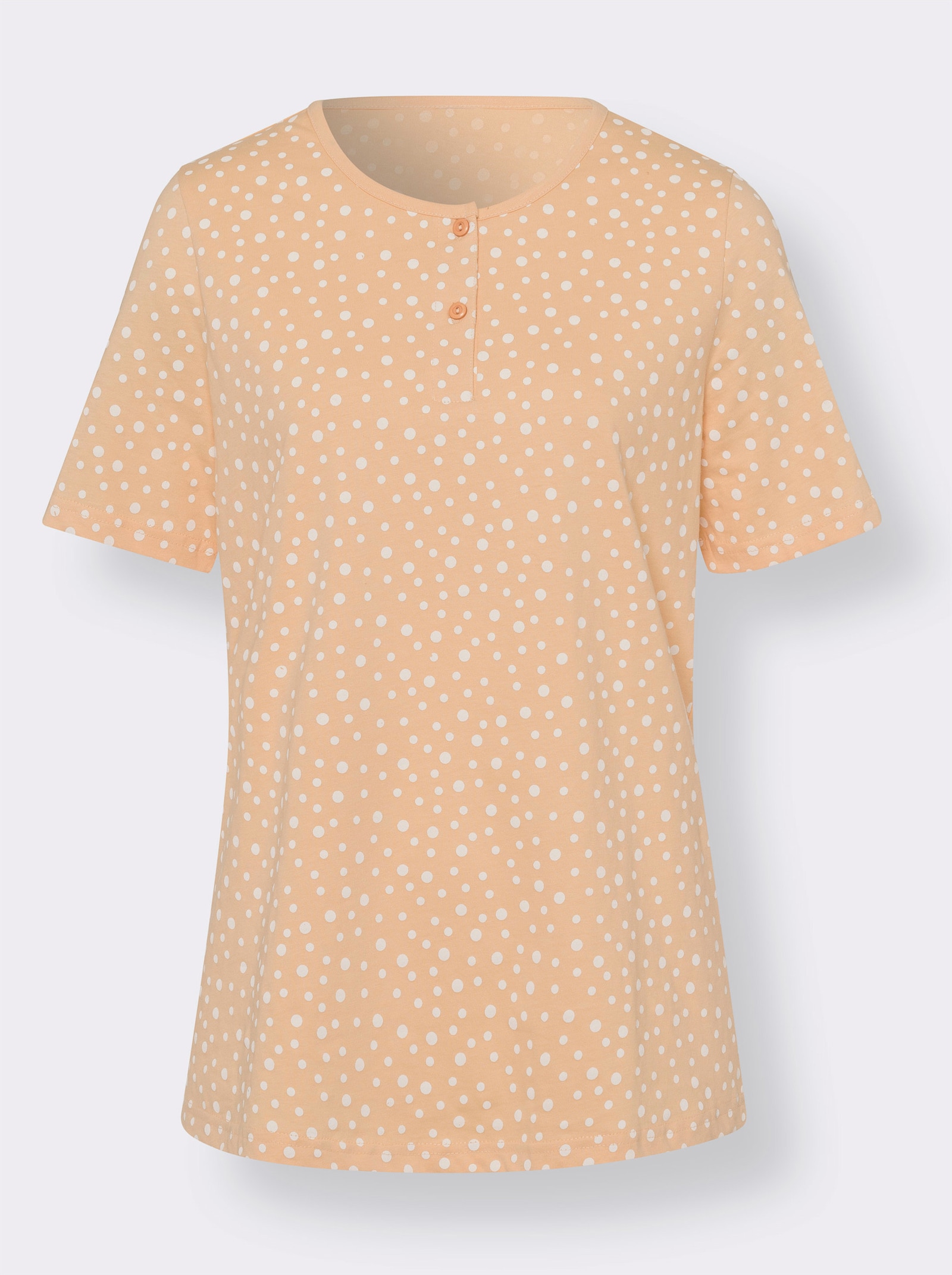 Shorty mit Punkte-Dessin - apricot-ecru