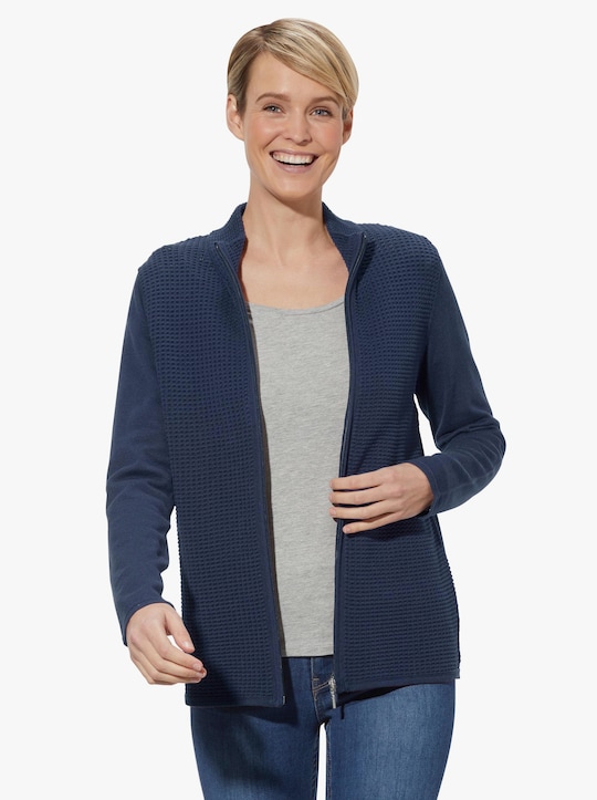 Pletený sveter - námornícka modrá