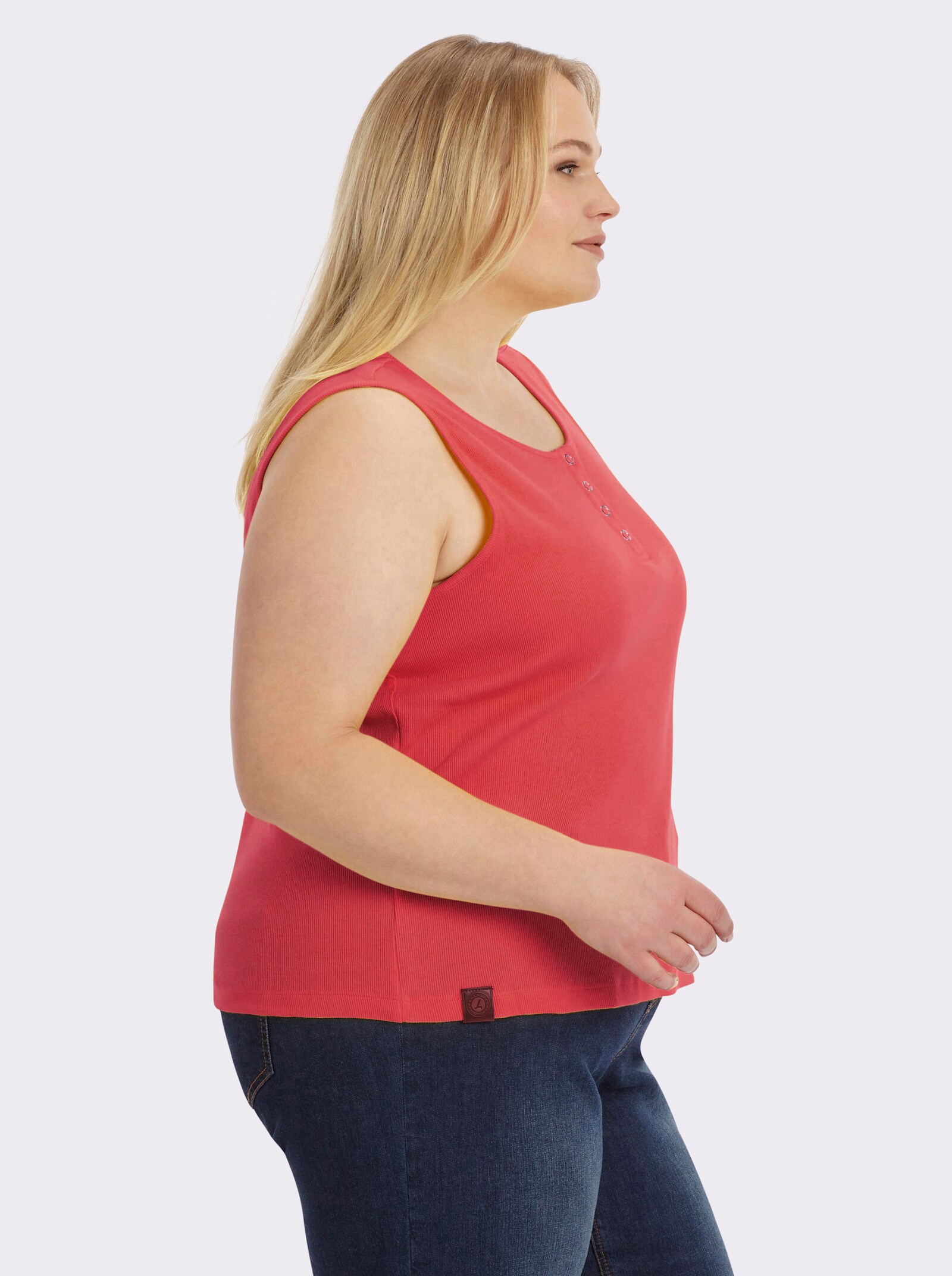 Shirttop in Ripp-Optik - hummer