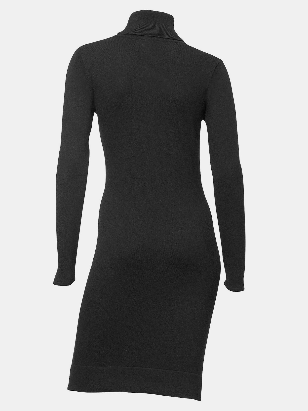 Linea Tesini Rollkragen-Kleid - schwarz
