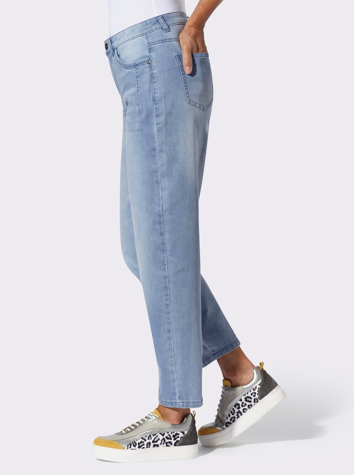 Jeans - blue-bleached