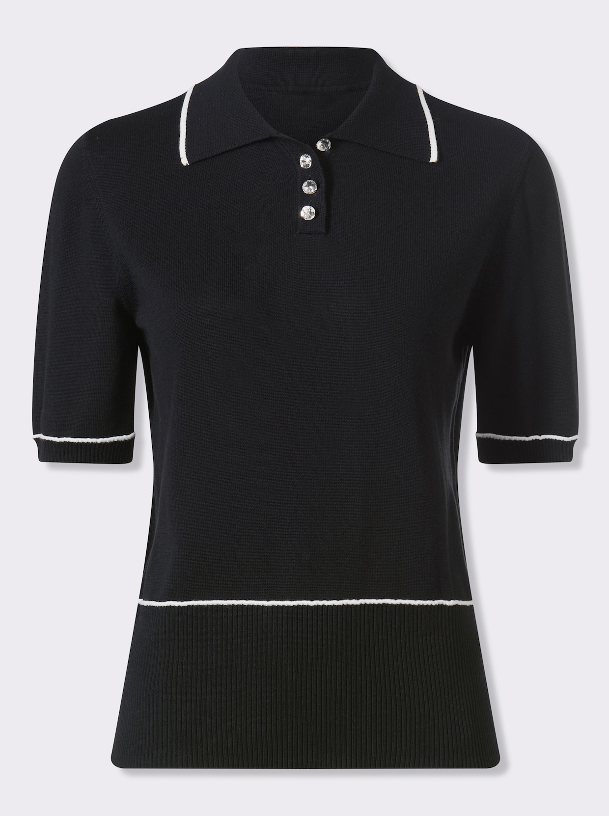 heine Polopullover - schwarz