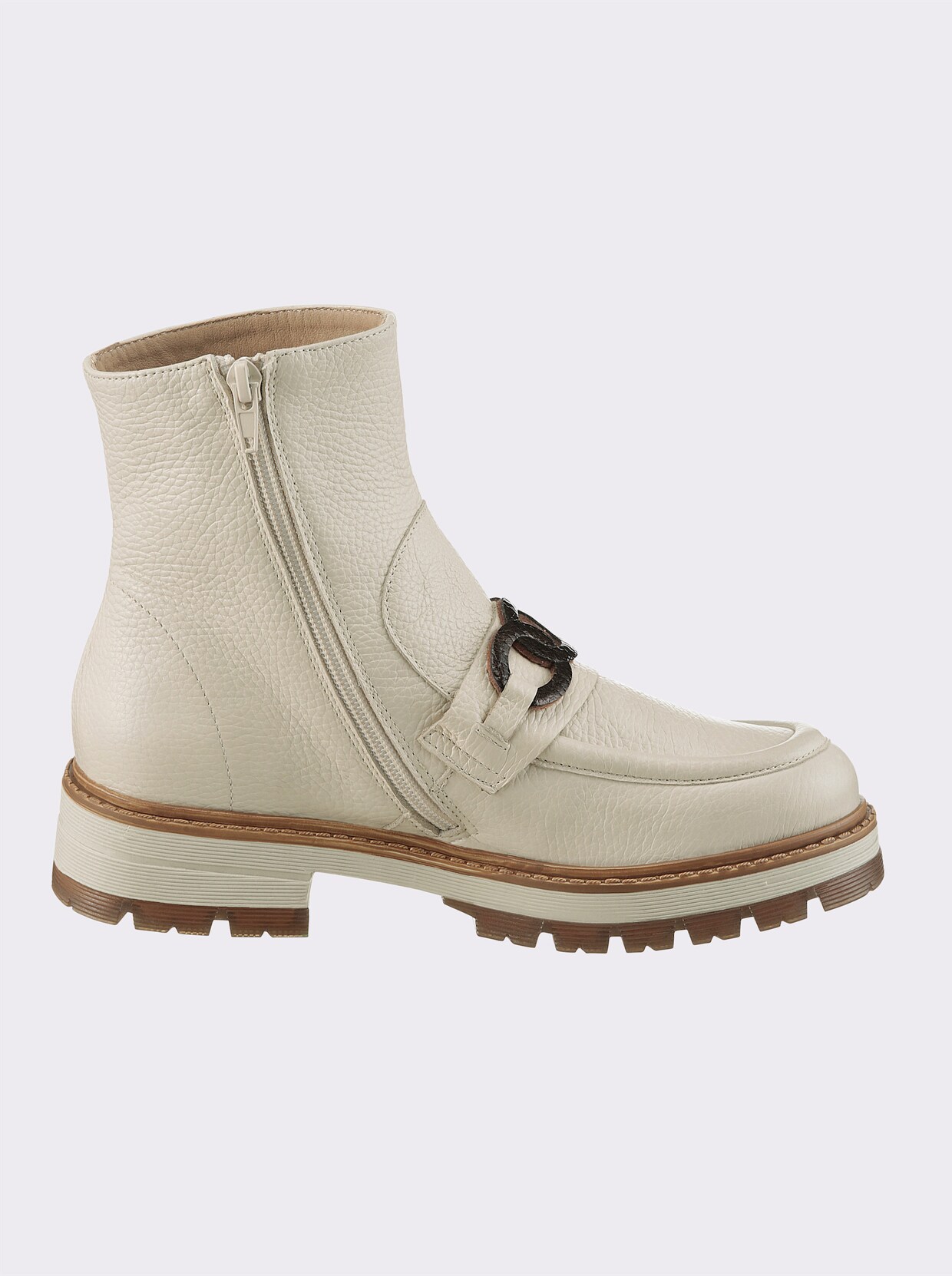 heine Bottines - crème