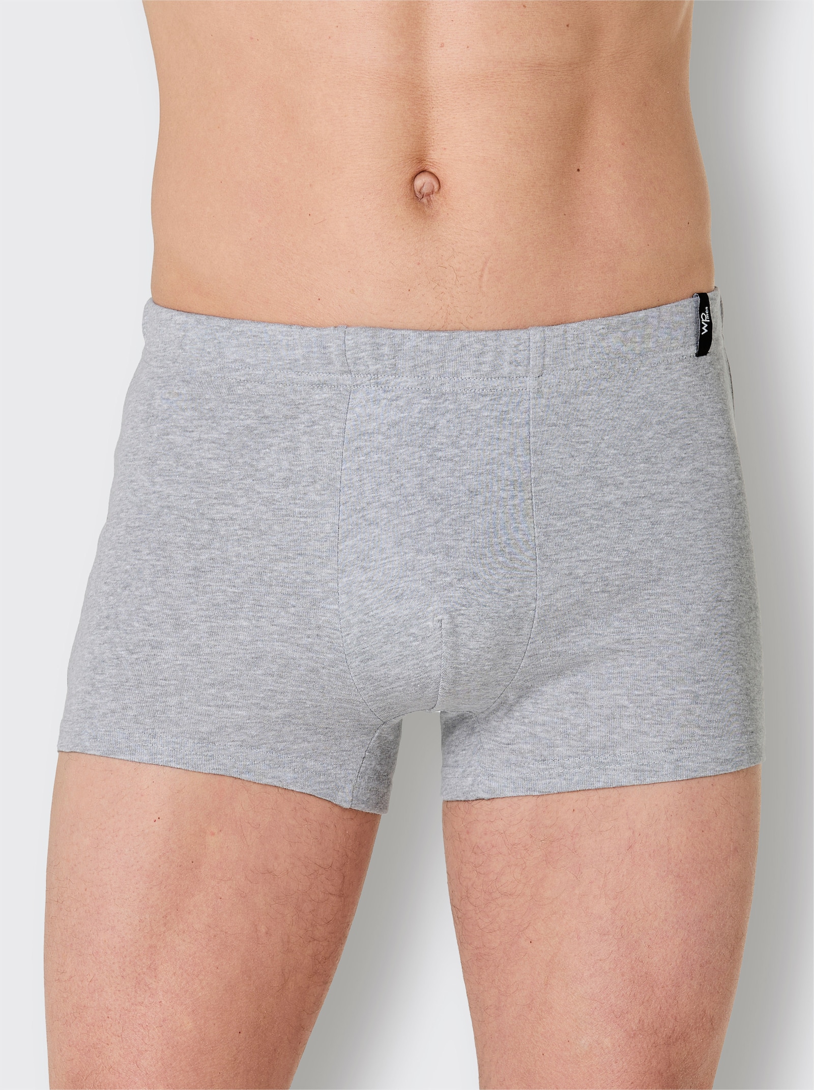 wäschepur men Pants - grau-meliert-mittelblau