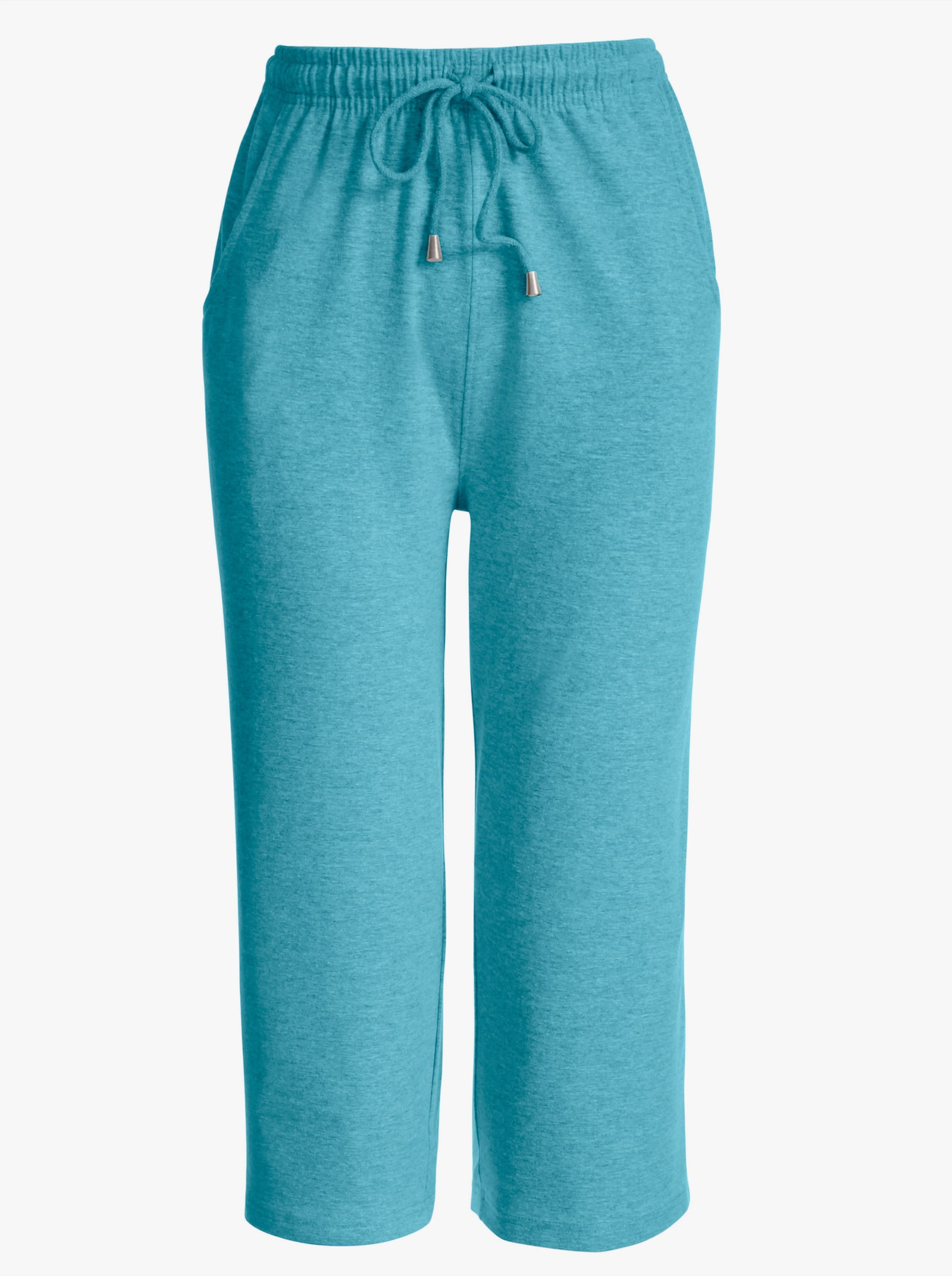 Caprihose in Stretch-Qualität - türkis