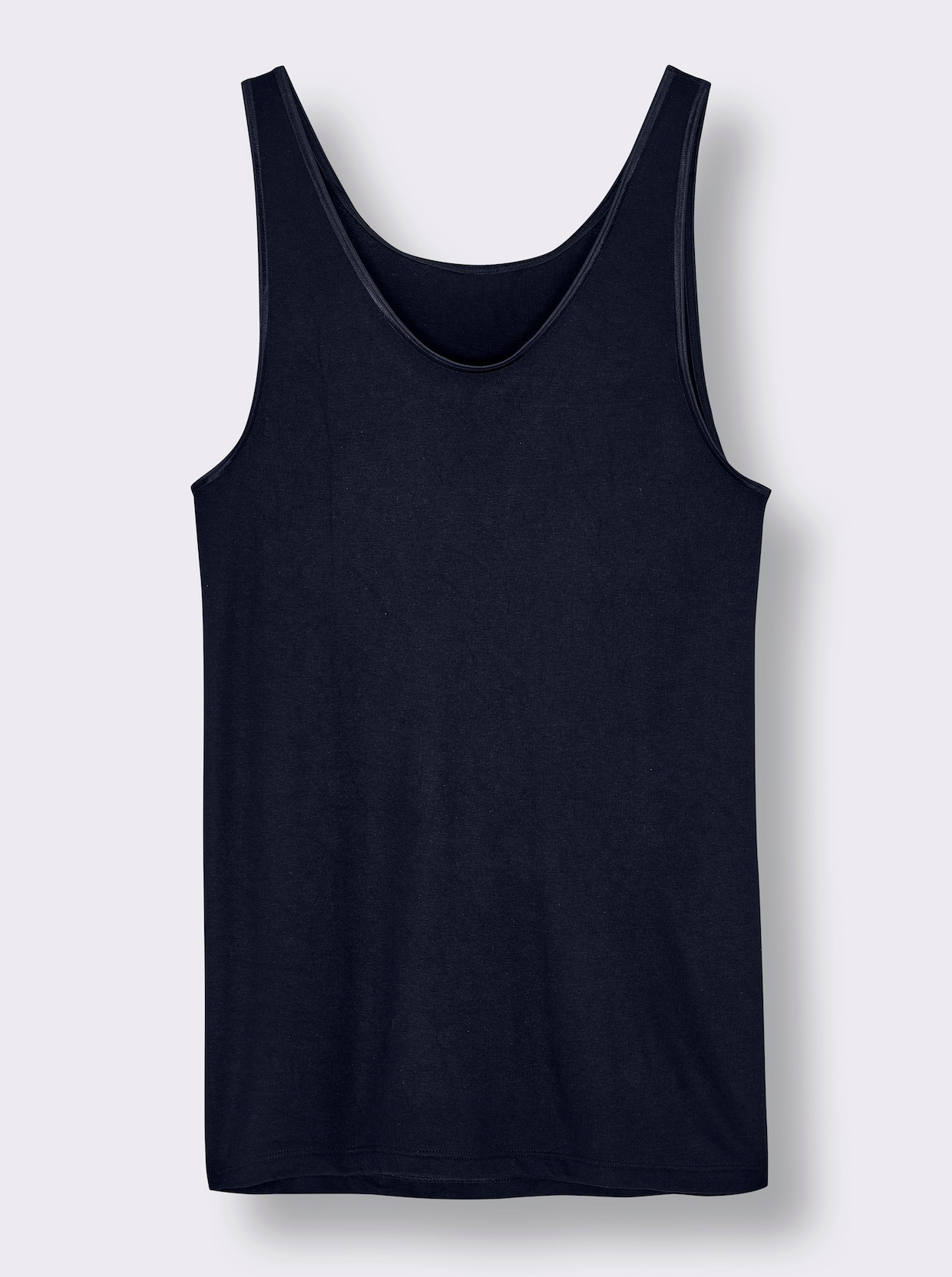 wäschepur Achselhemd in Modal-Qualität - marine