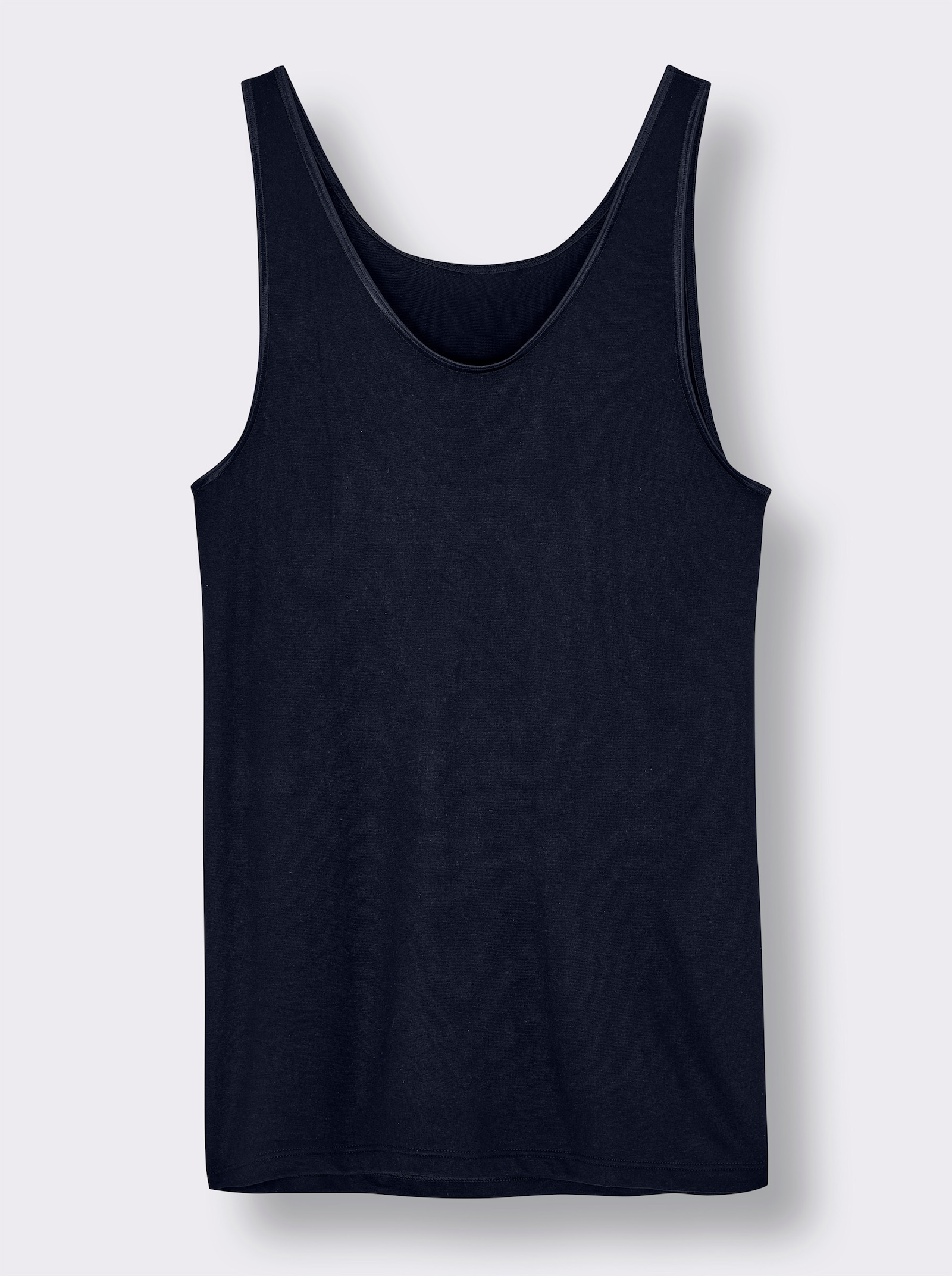 wäschepur Achselhemd in Modal-Qualität - marine