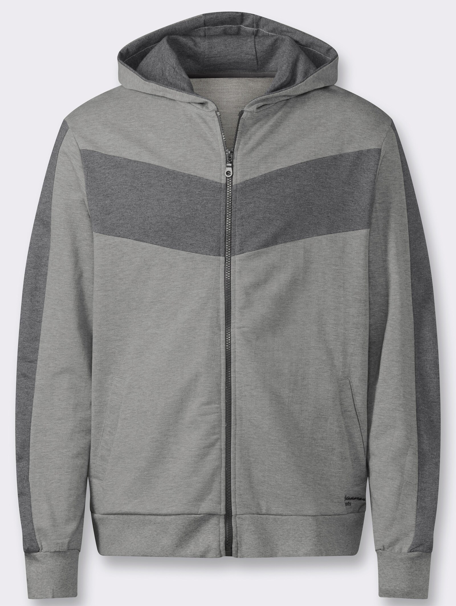 Catamaran Sports Sweatjacke mit Kapuze - grau-anthrazit-meliert