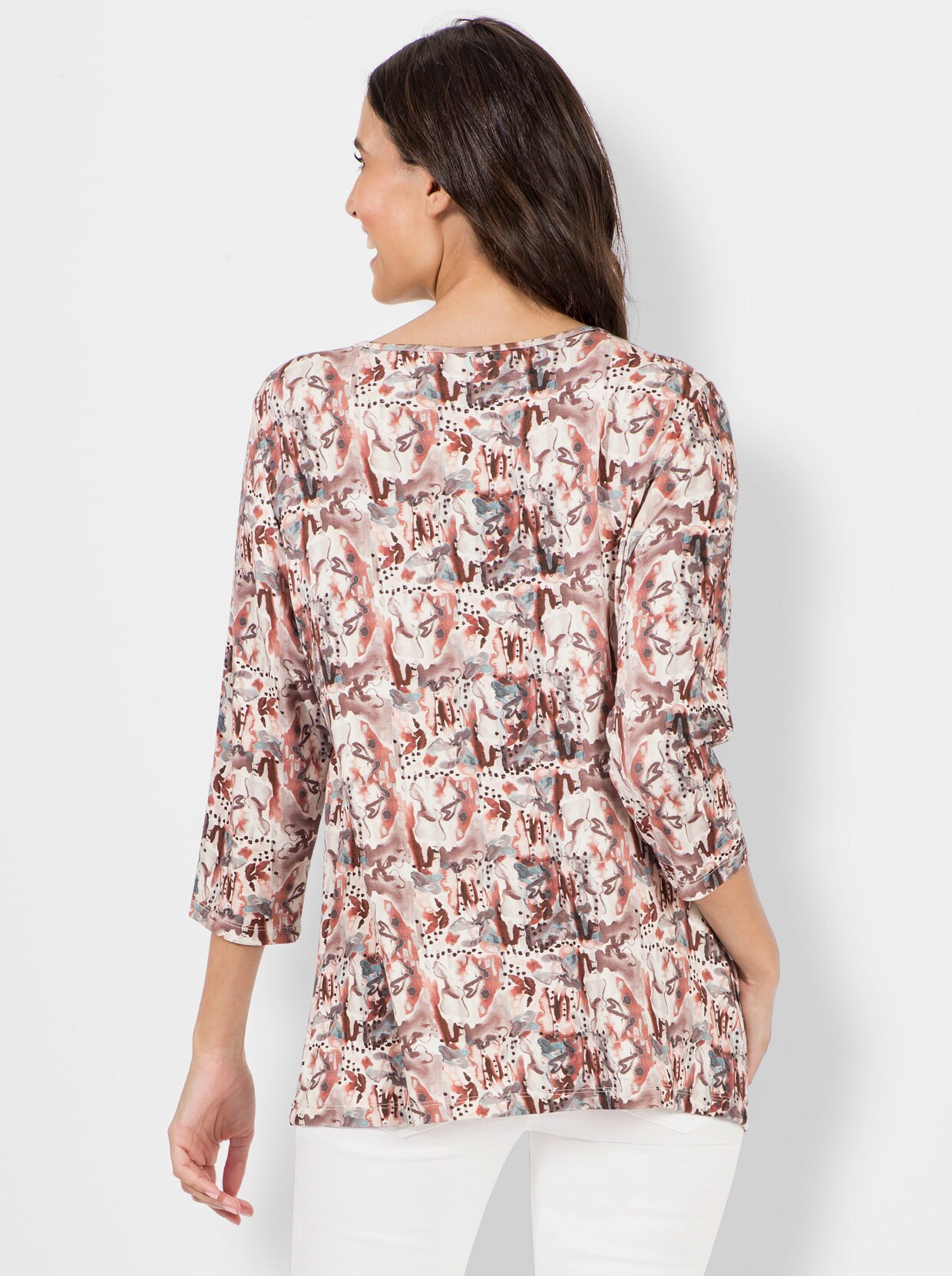 3/4-Arm-Shirt - ecru-bedruckt