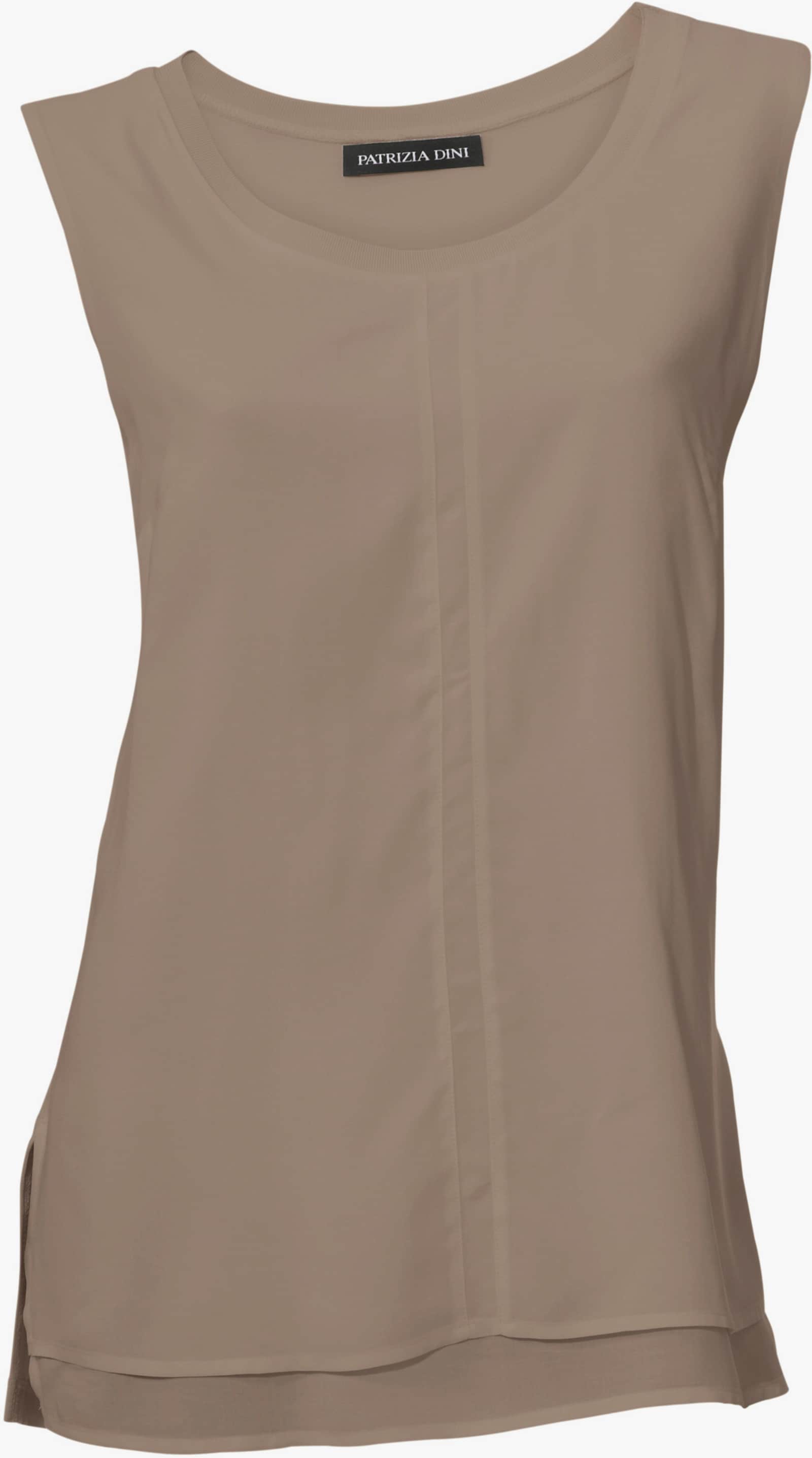 heine Shirttop in laagjeslook - taupe
