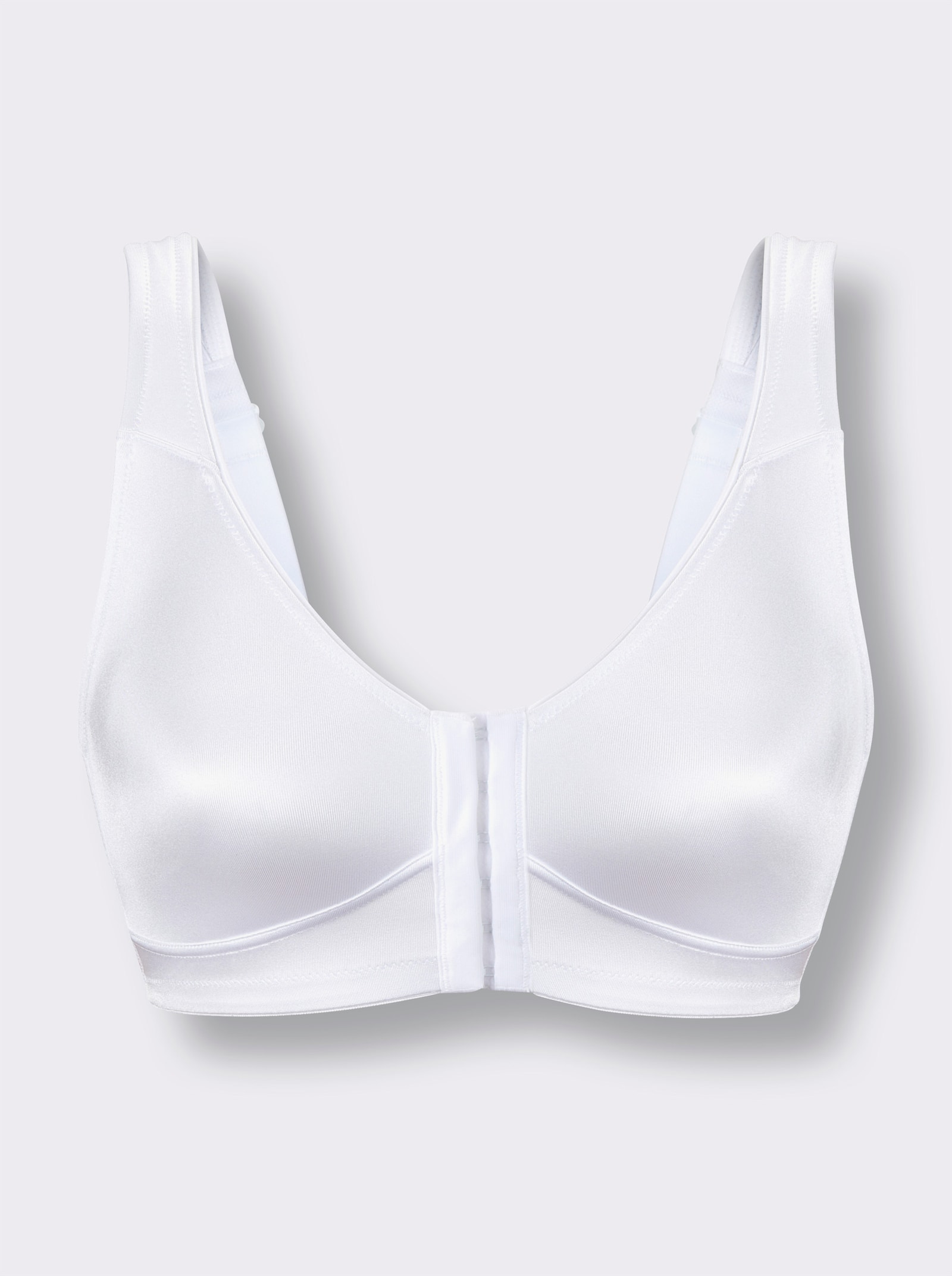 Speidel Vorderverschluss-BH ohne Bügel mit nahtlosen Cups - weiß