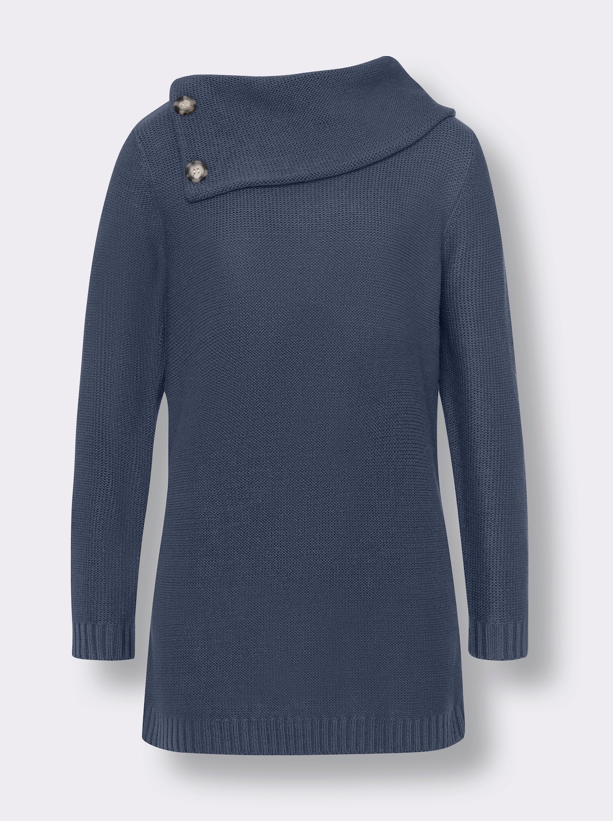 Longpullover - rauchblau