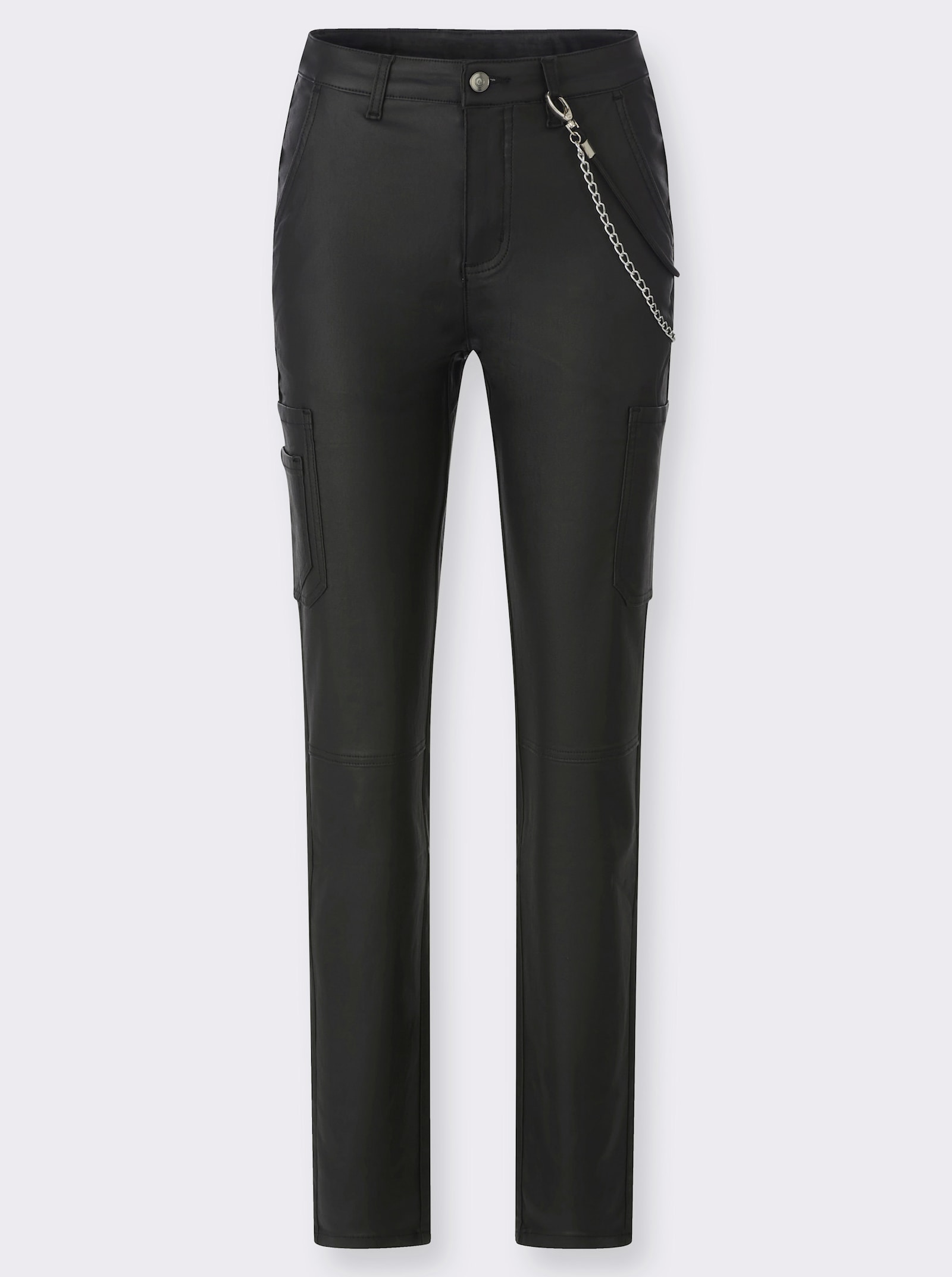 heine Hose mit Kettenelement - schwarz