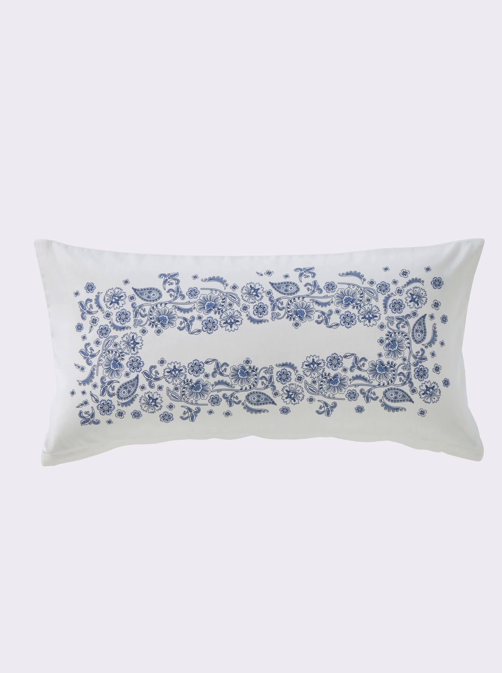 heine home Bedtextiel - wit/middenblauw bedrukt