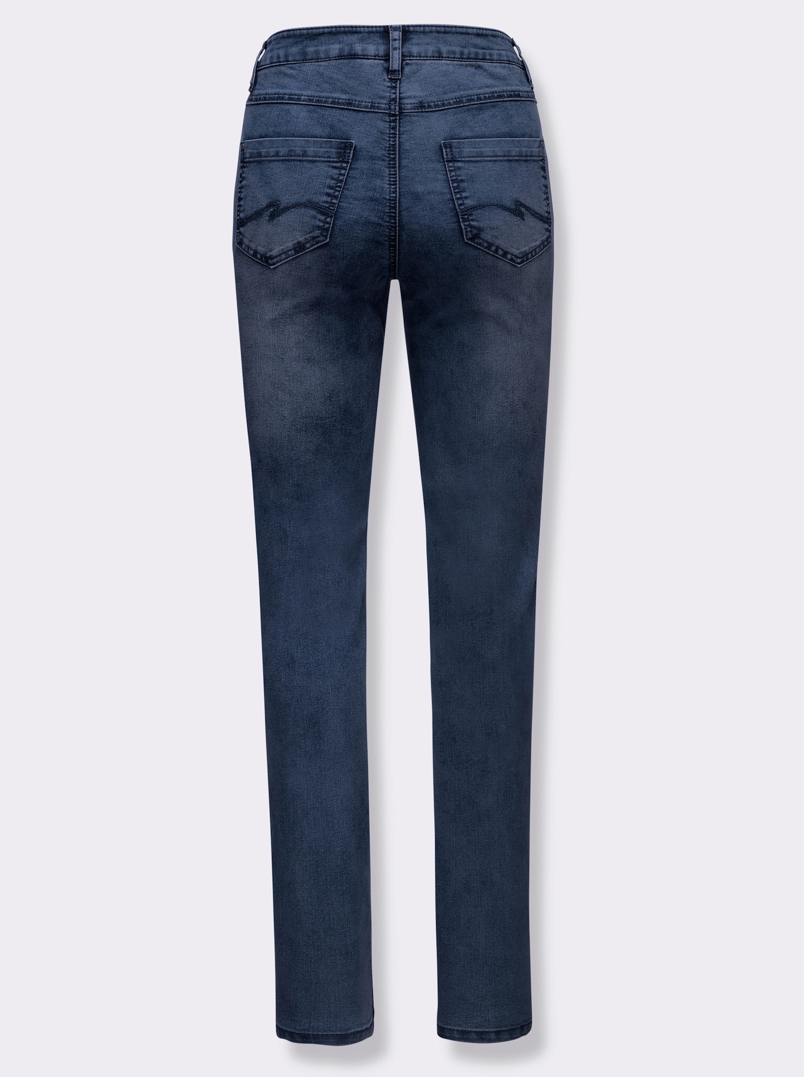 Jeans in Baumwoll-Stretch-Qualität - darkblue-stone-washed