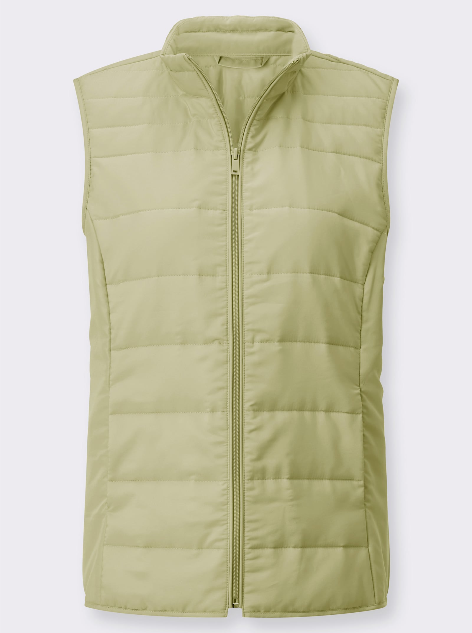 Steppweste mit leichter Wattierung - lindgrün