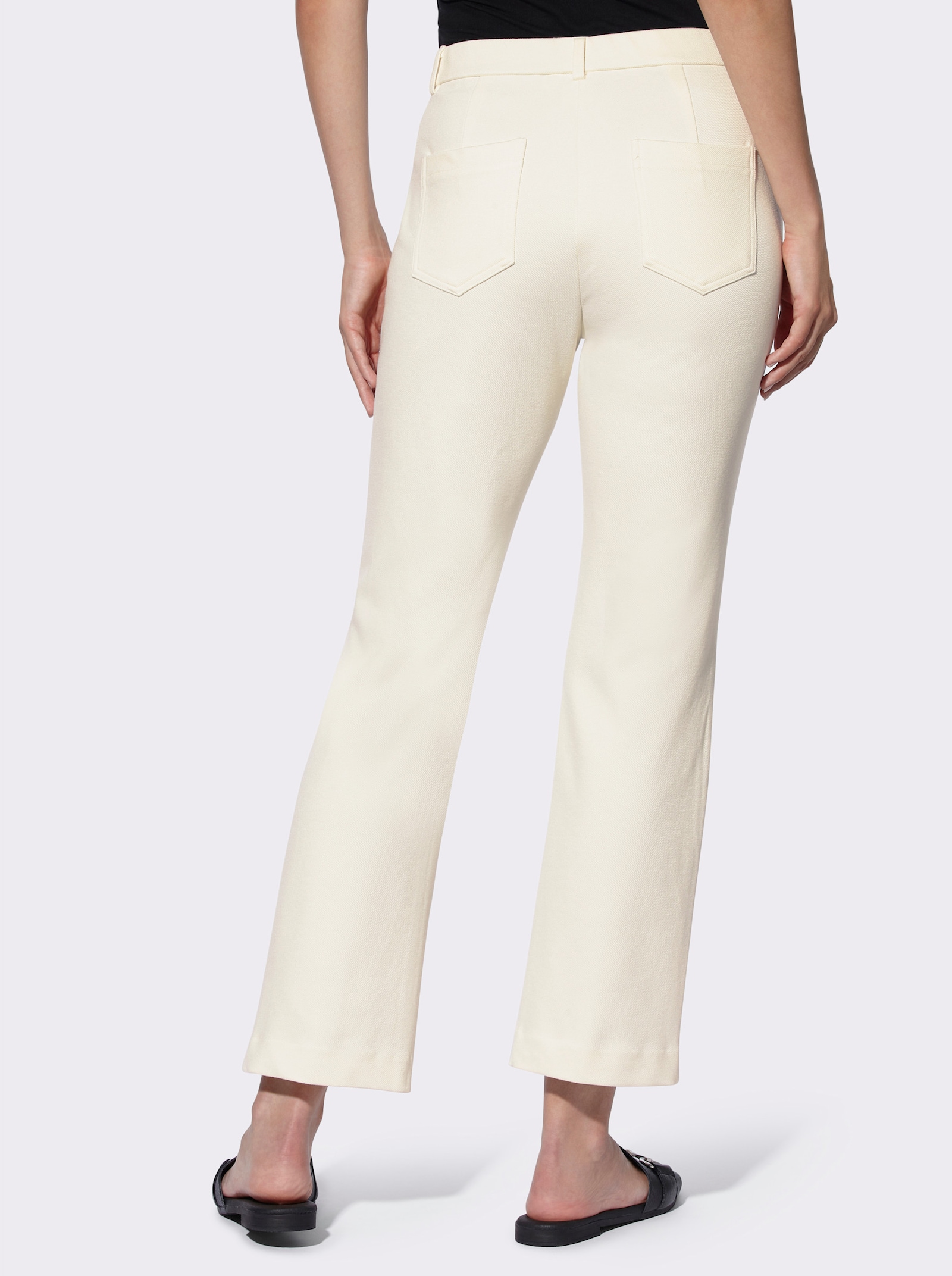 heine Pantalon en jersey avec poches arrière - couleur ivoire