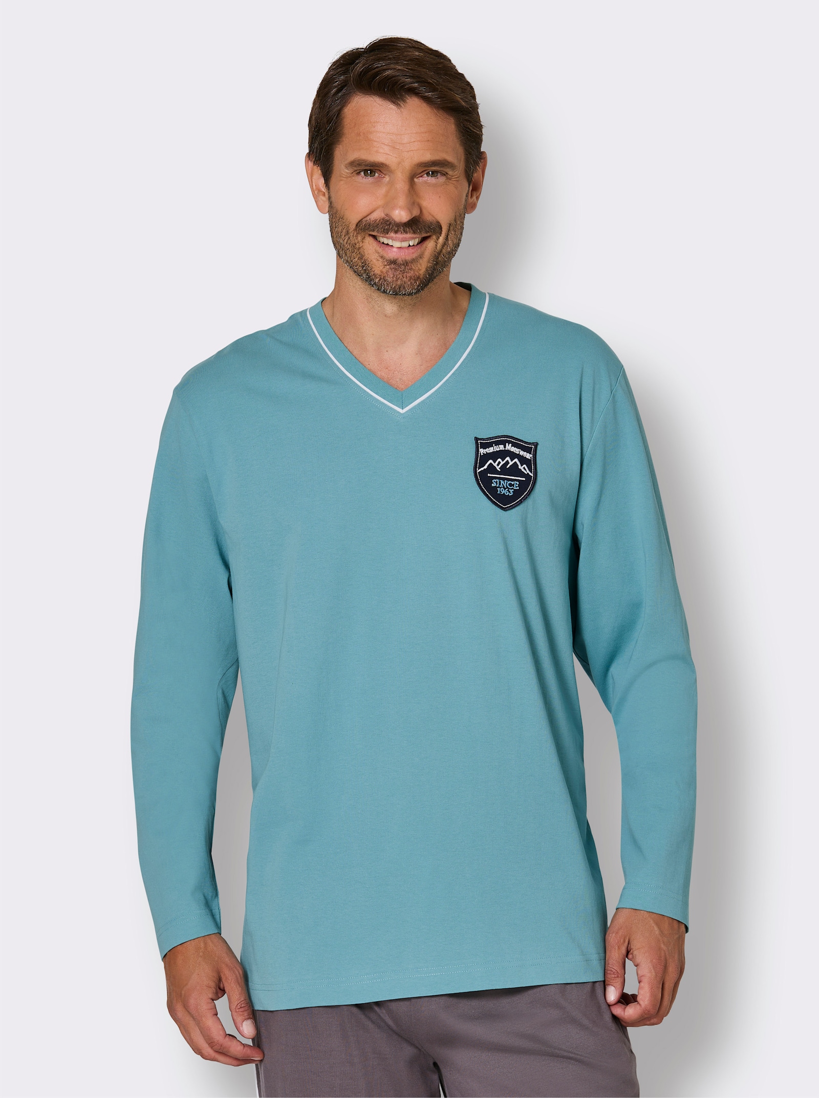 wäschepur men Pyjama-Shirt - oceaan