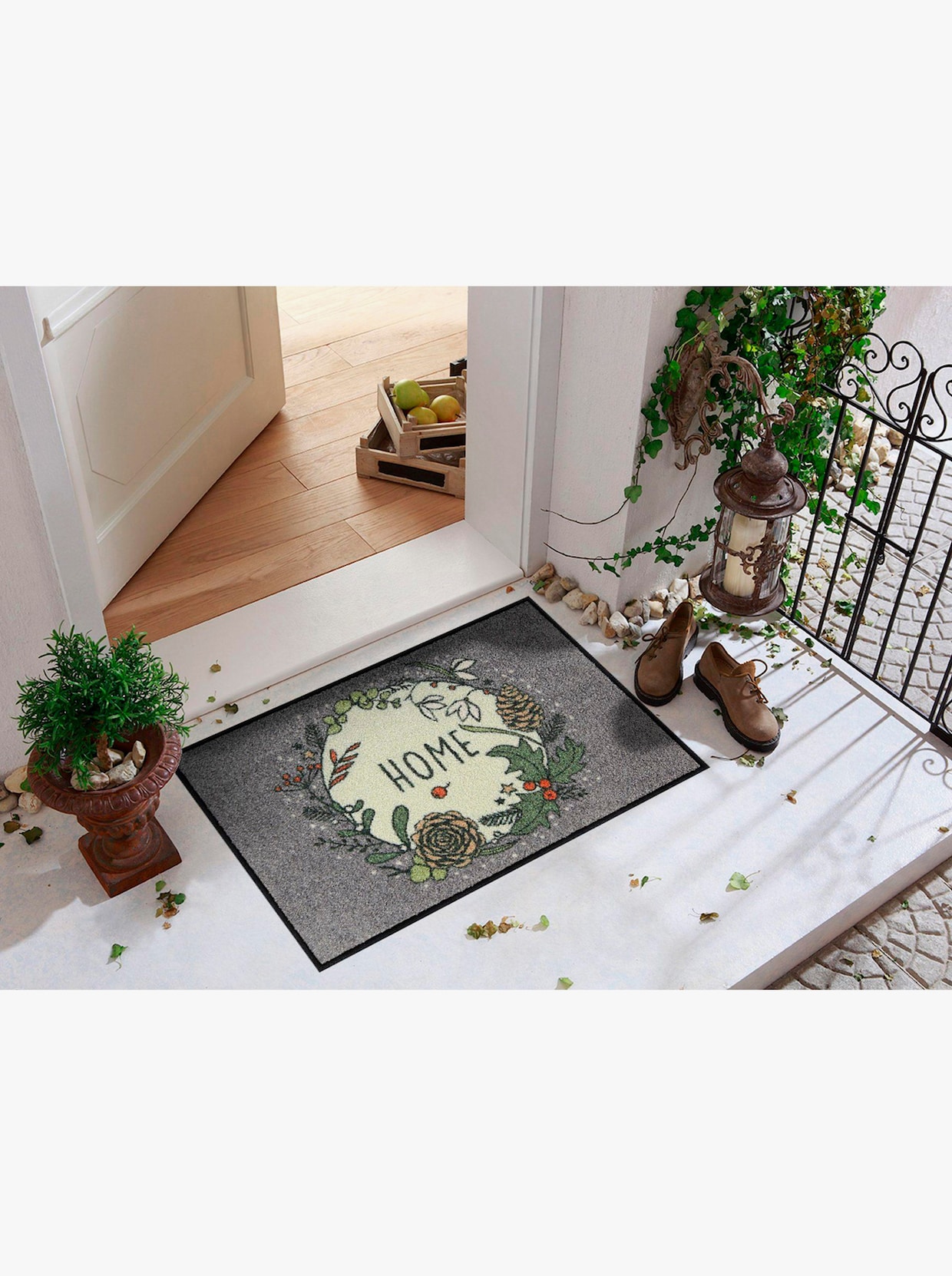 Salonloewe Fußmatte - grau-ecru