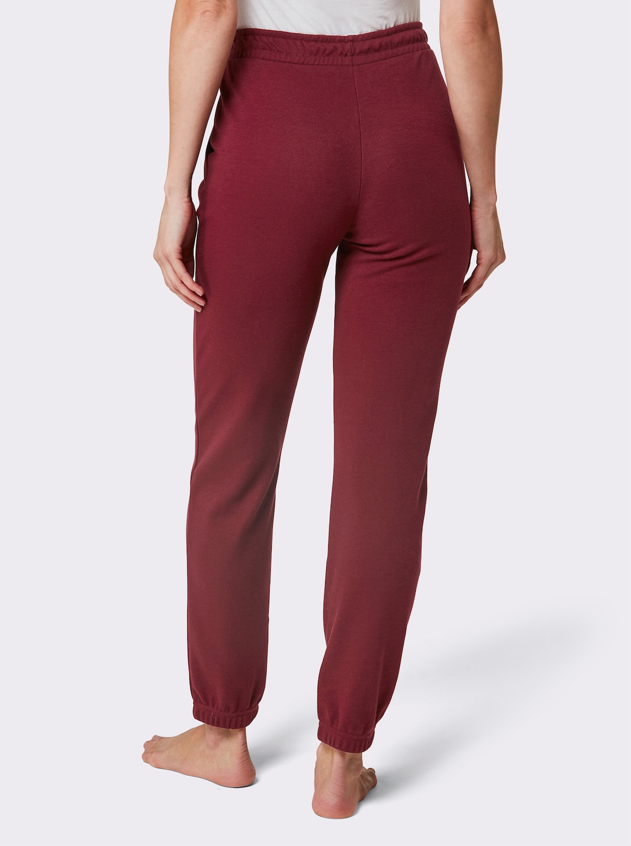 feel good broek - donkerrood