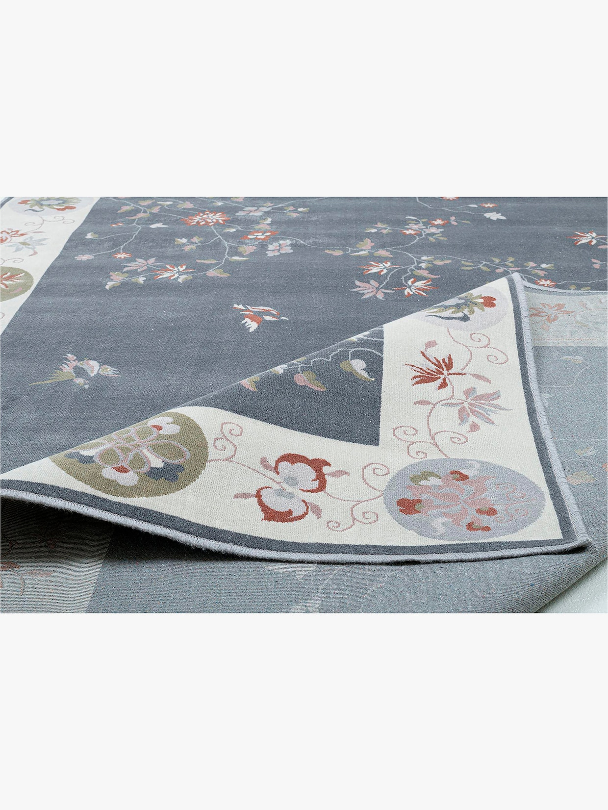 Theko Teppich - grau