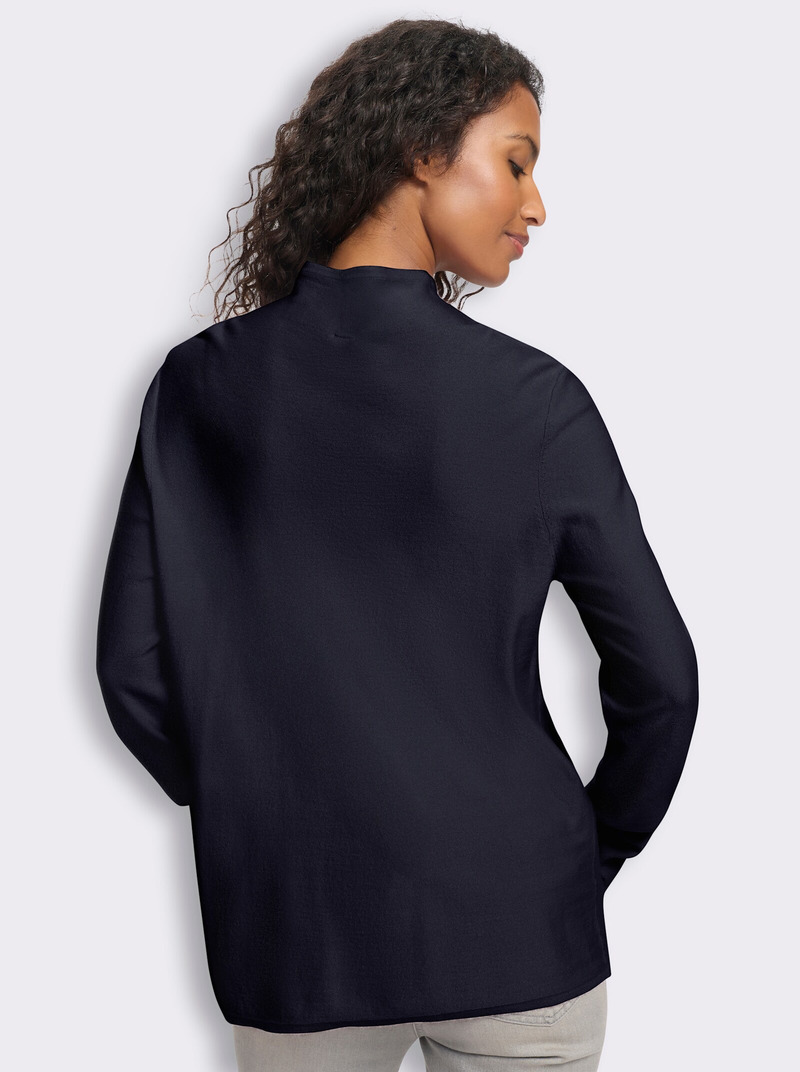 heine Stehkragenpullover mit Langarm - marine