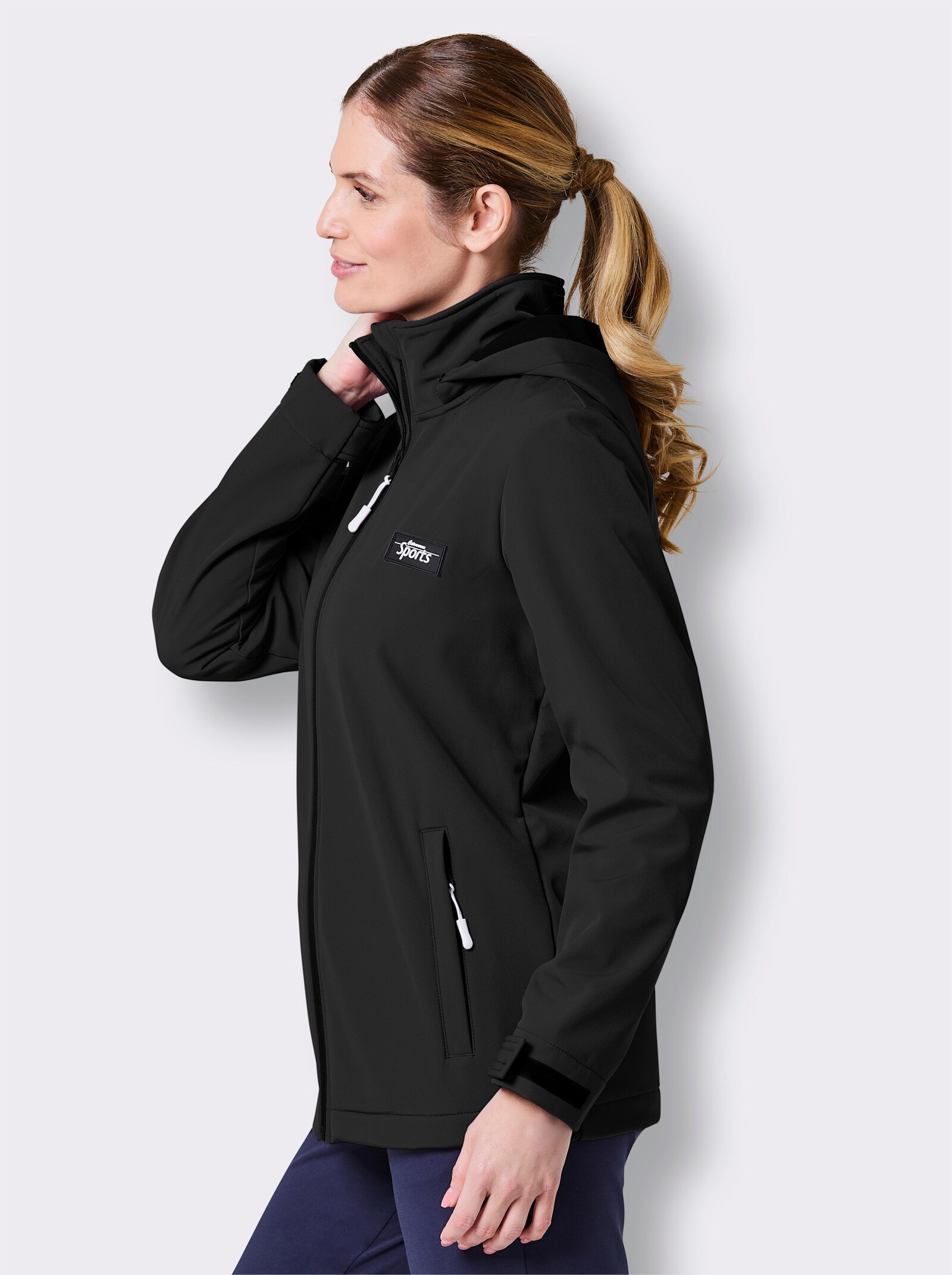 Catamaran Sports Funktionsjacke mit Fleece-Innenseite - schwarz