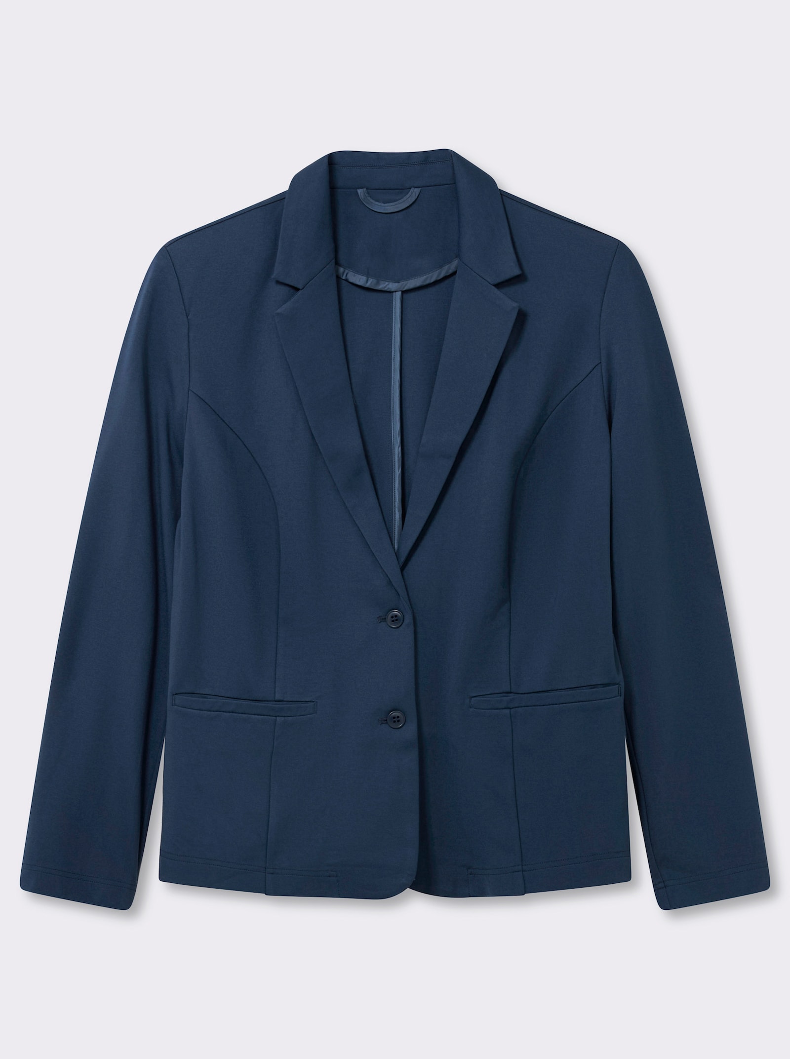  Jerseyblazer in Interlock-Qualität - dunkelblau