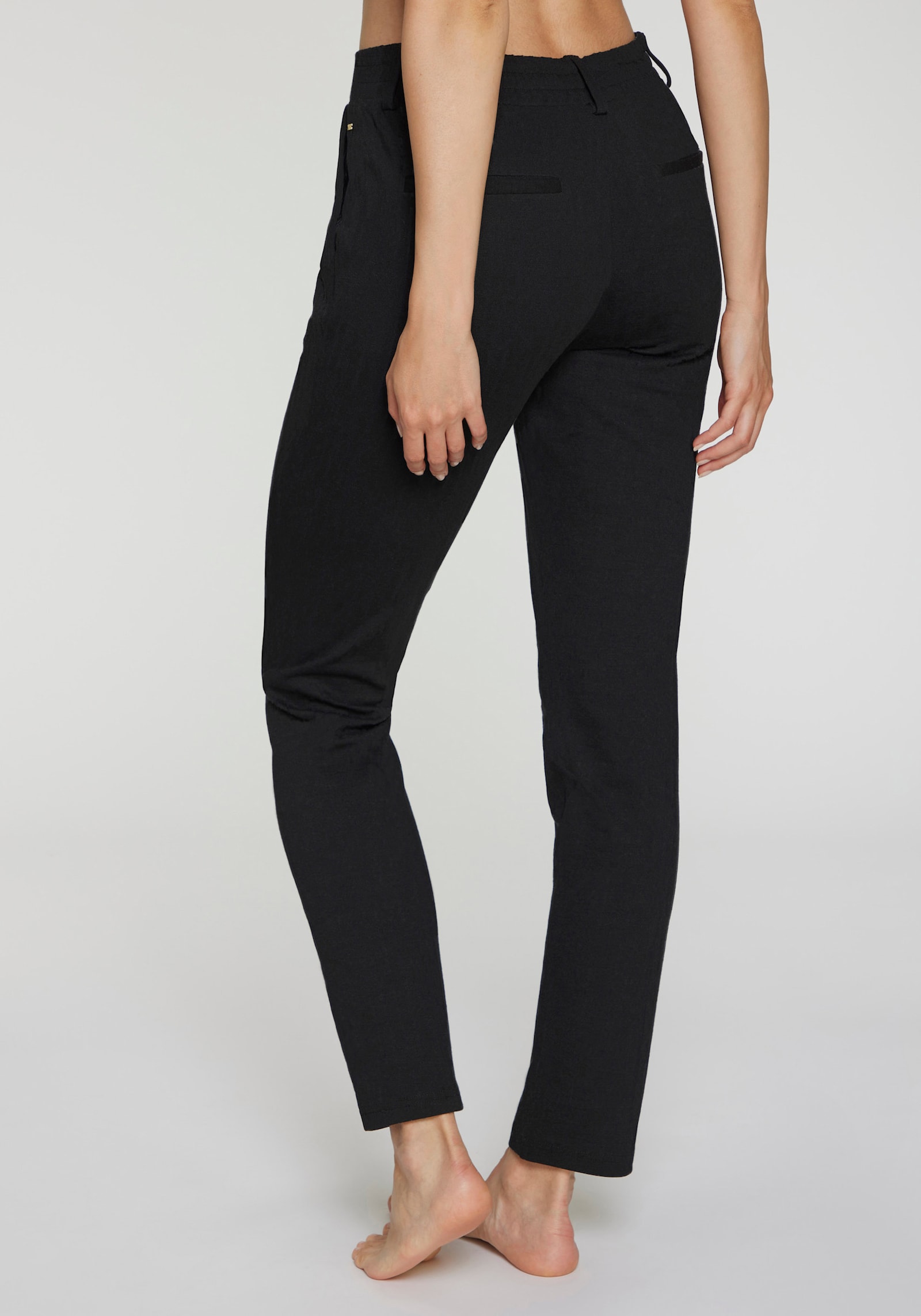 LASCANA Joggingbroek - zwart/effen